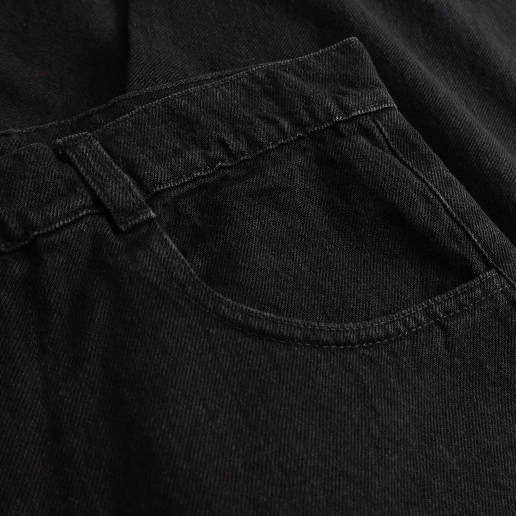 4 Pocket Pant Midweight Denim - Washed Black - Image 4