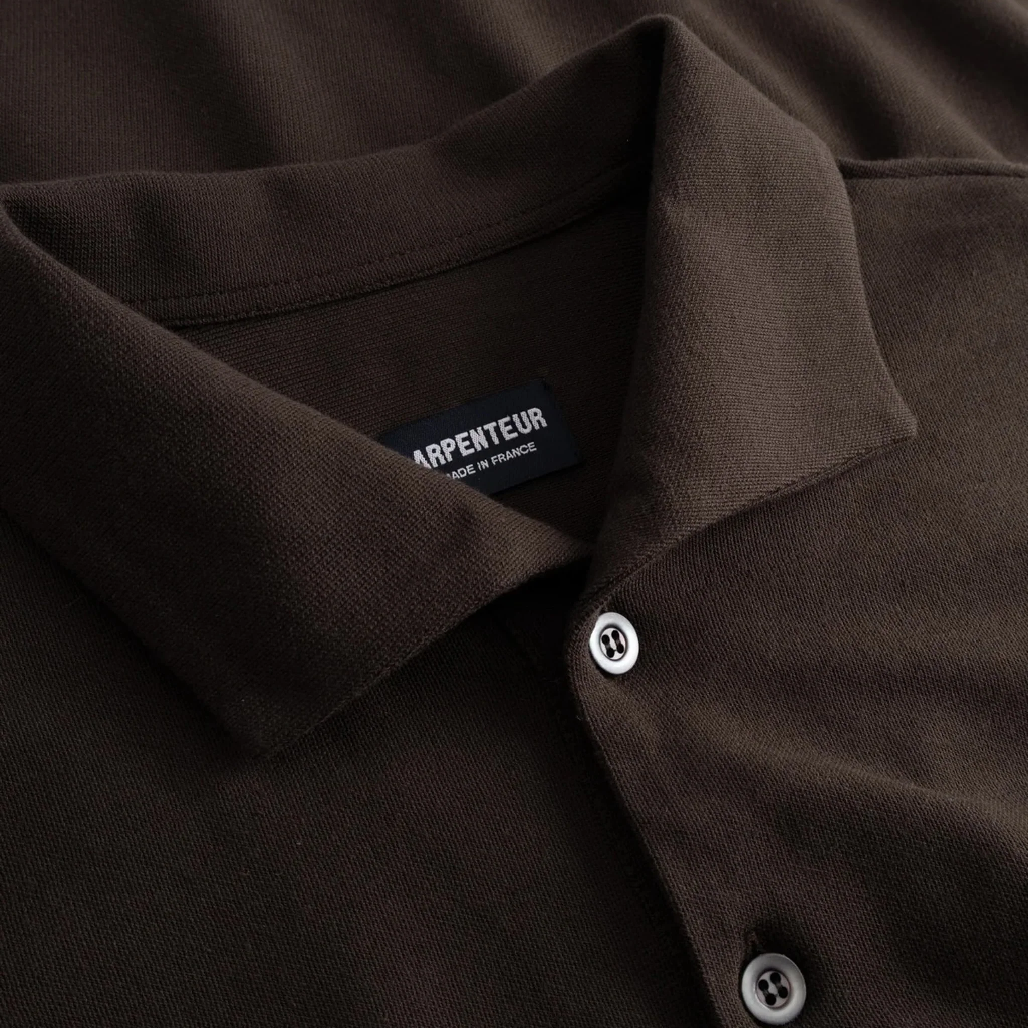 Coral Wide Collar Shirt Rachel Mesh - Brown - Image 3