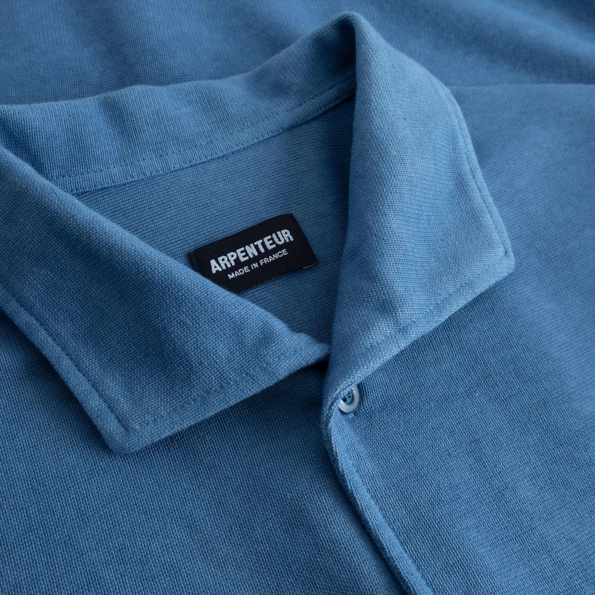 Coral Wide Collar Shirt Rachel Mesh - Woad - Image 3