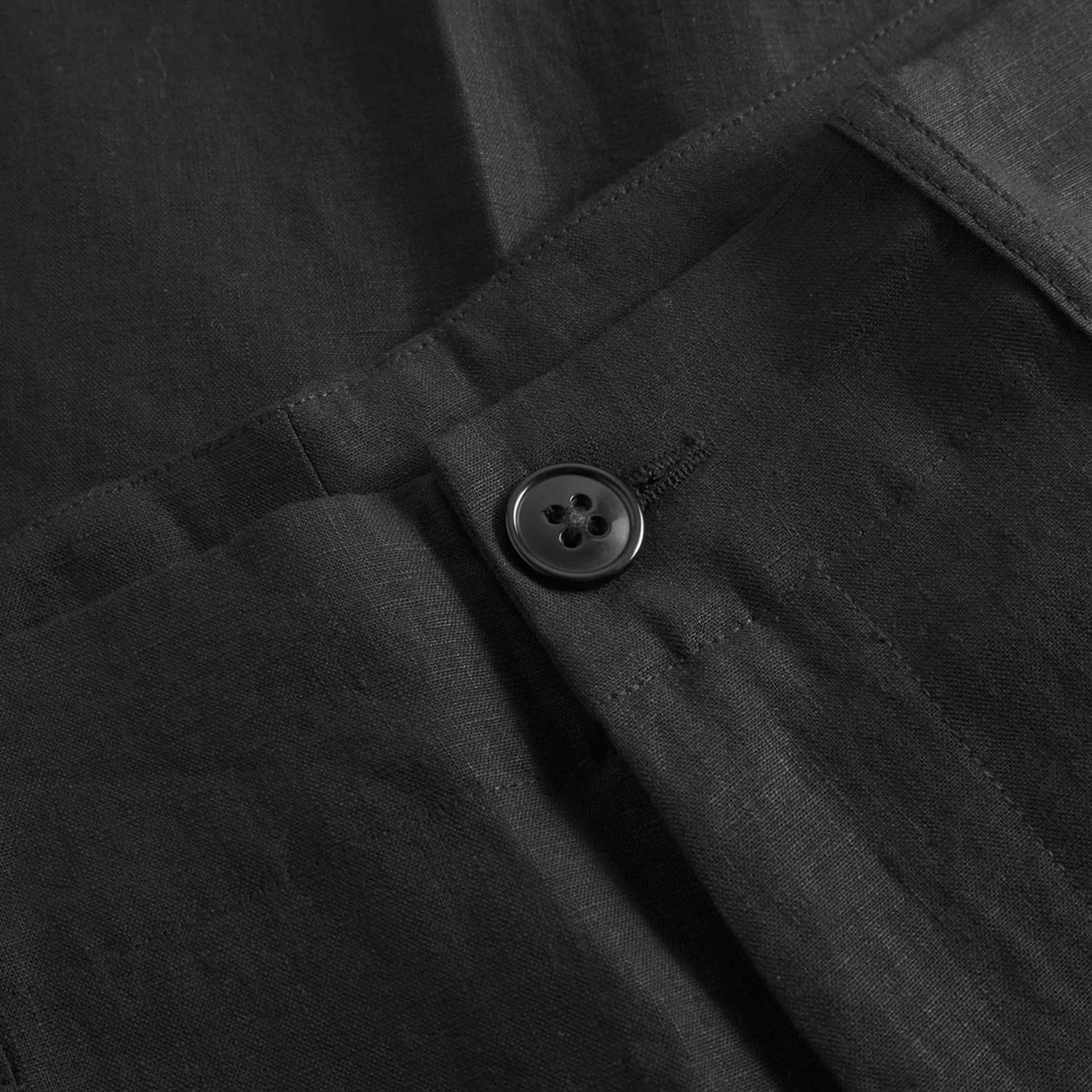 Fox P Trousers High Density Linen - Black - Image 3