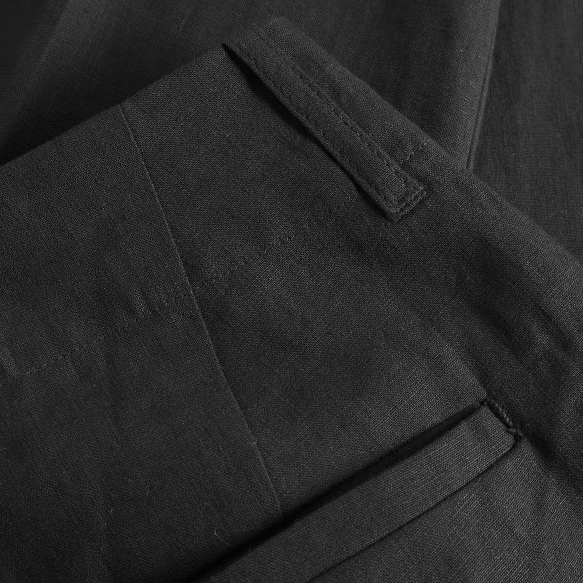 Fox P Trousers High Density Linen - Black - Image 5