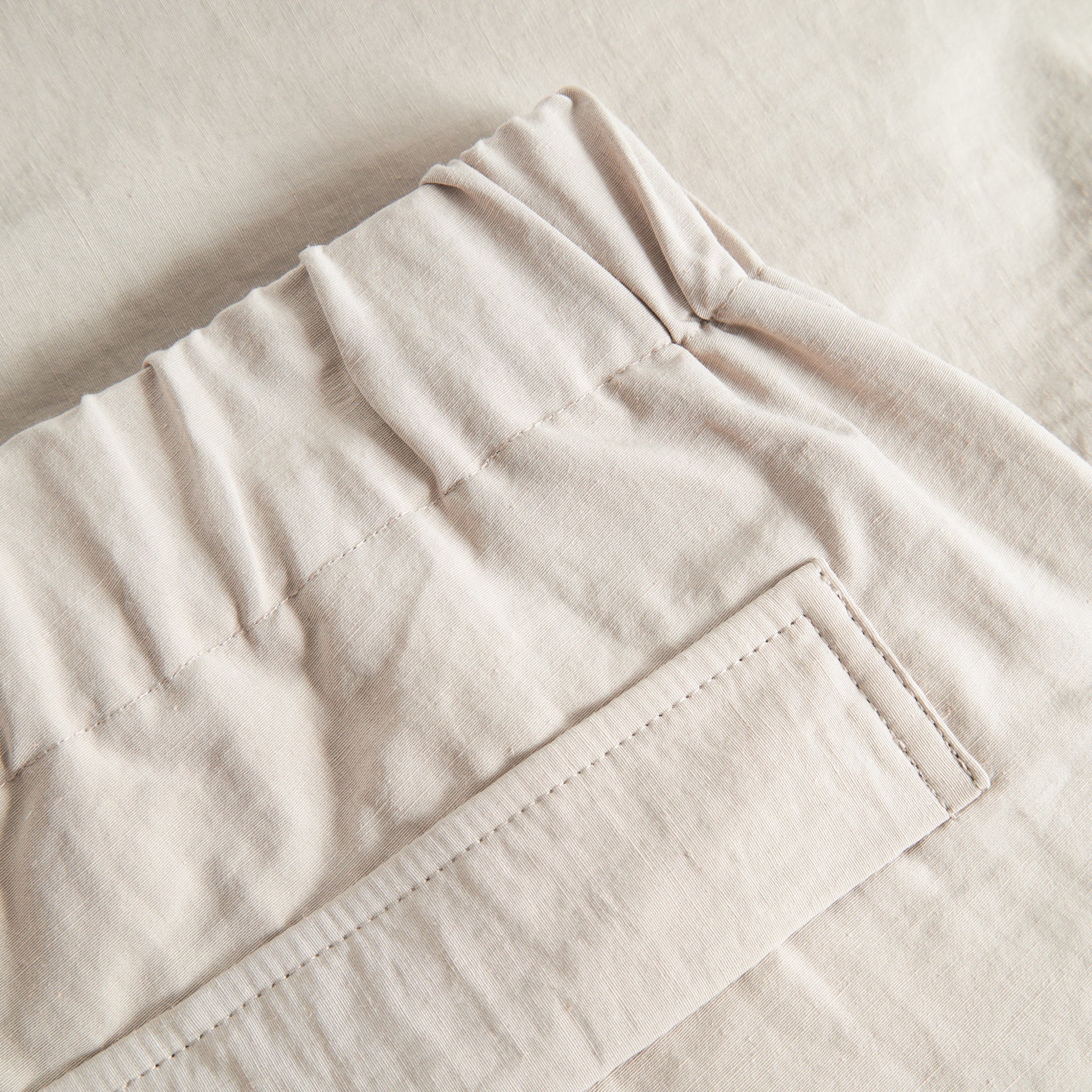 Terra Shorts Cotton Nylon Linen - Greige - Image 4