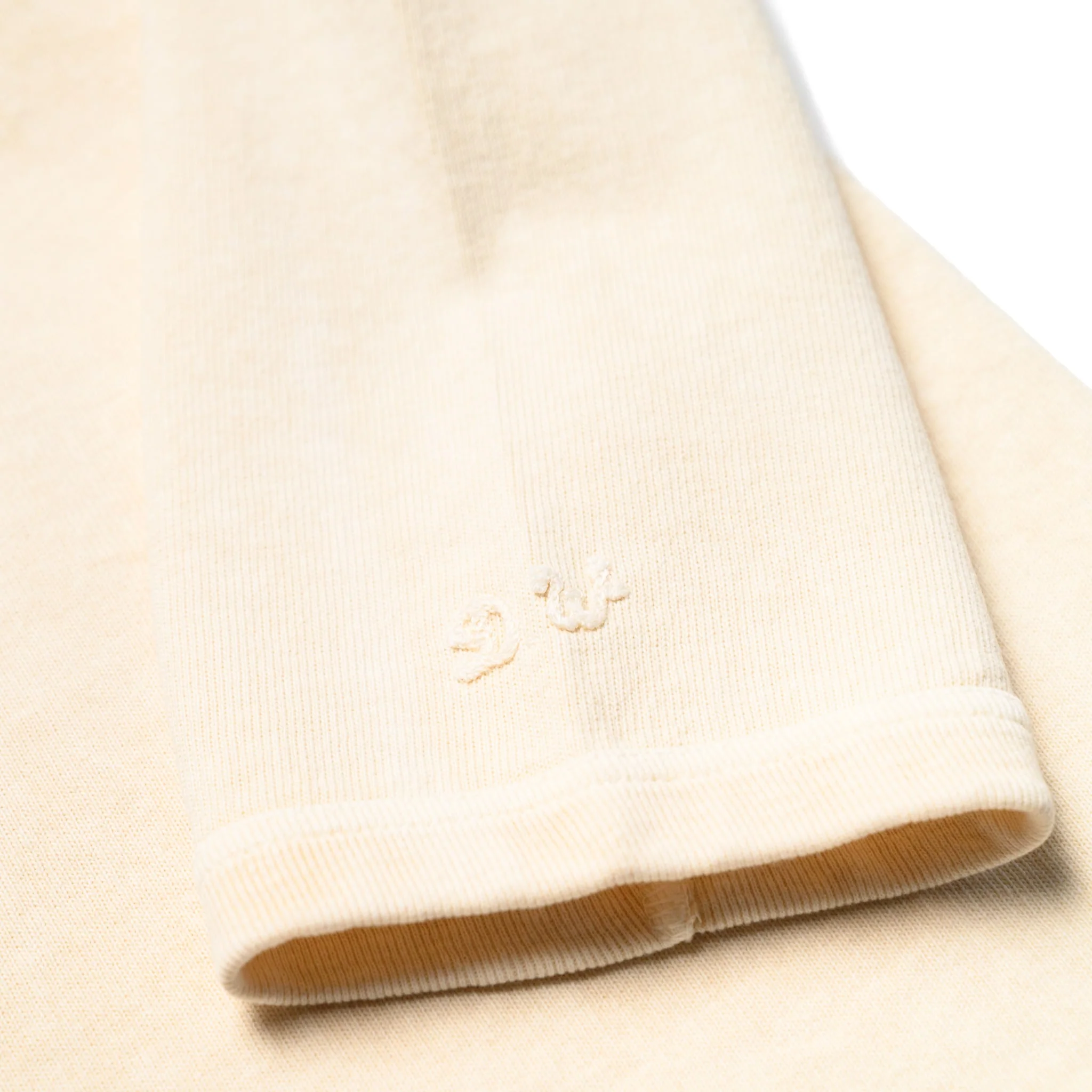 58001PD Heavyweight LS Tee Pigment Dye - Cream - Image 4