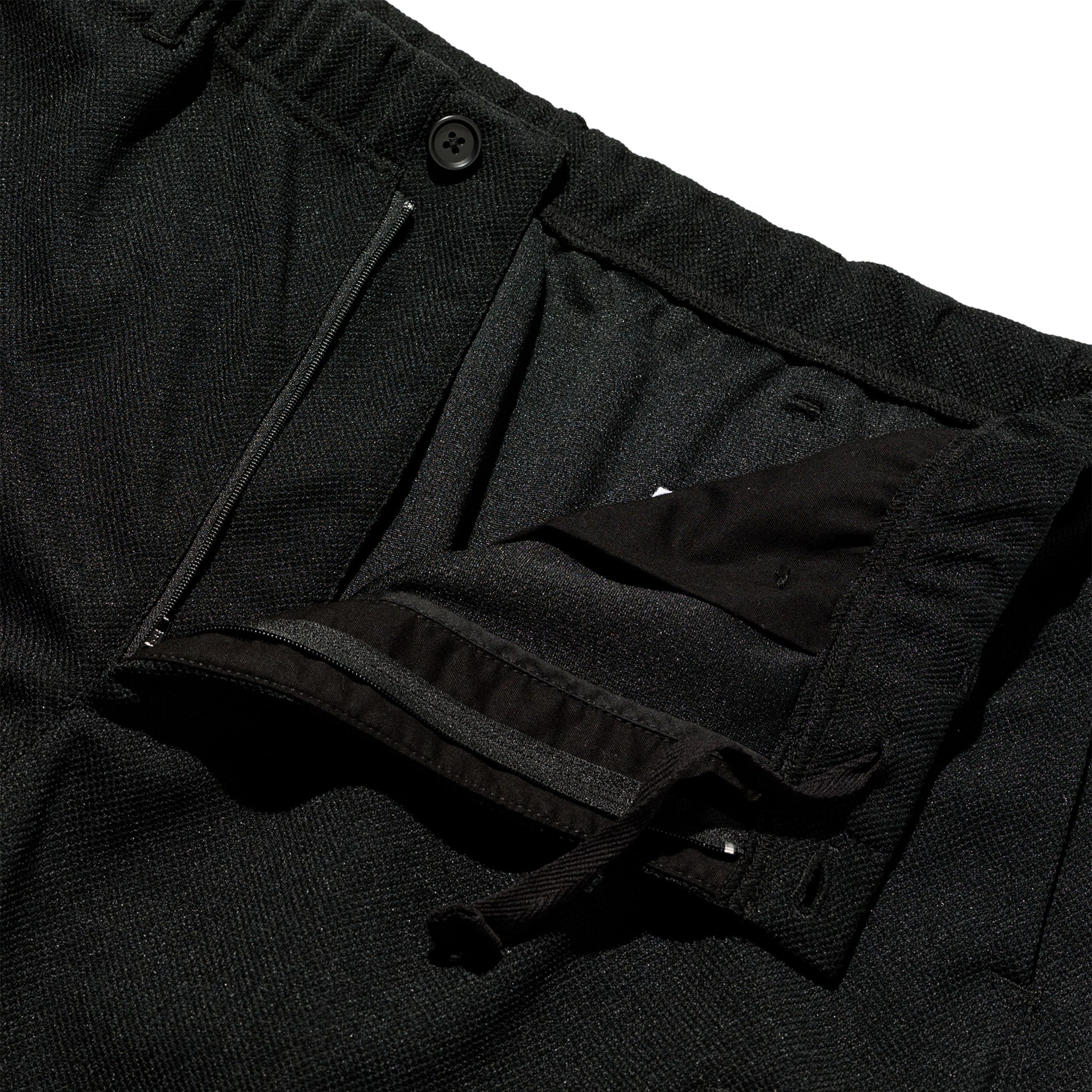 Drawstring Pant - Black Diamond Poly Knit - Image 4