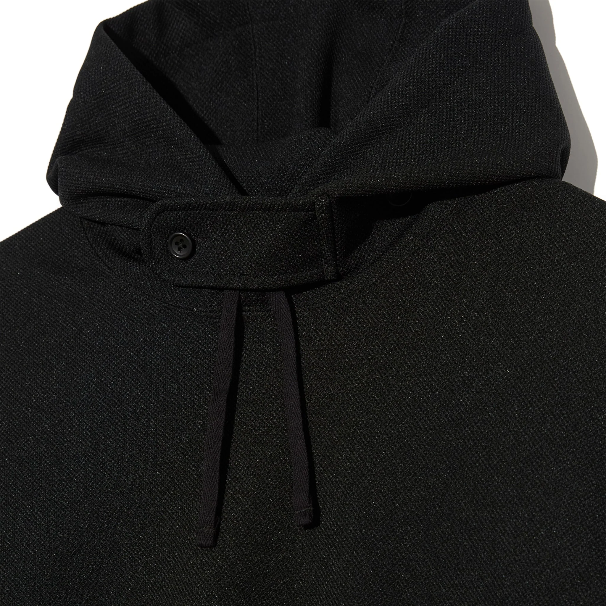 Short Sleeve Hoody - Black Diamond Poly Knit - Image 3