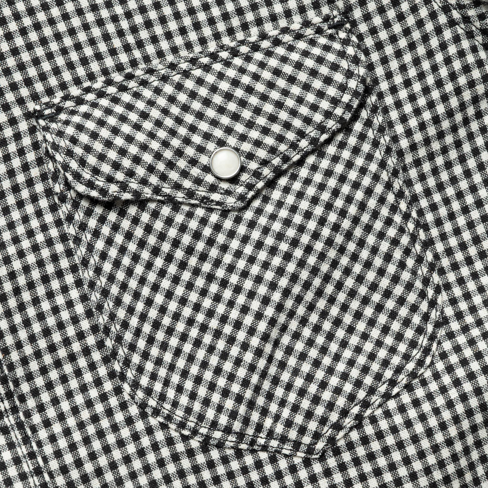 Bodie S/S - Black Gingham - Image 4
