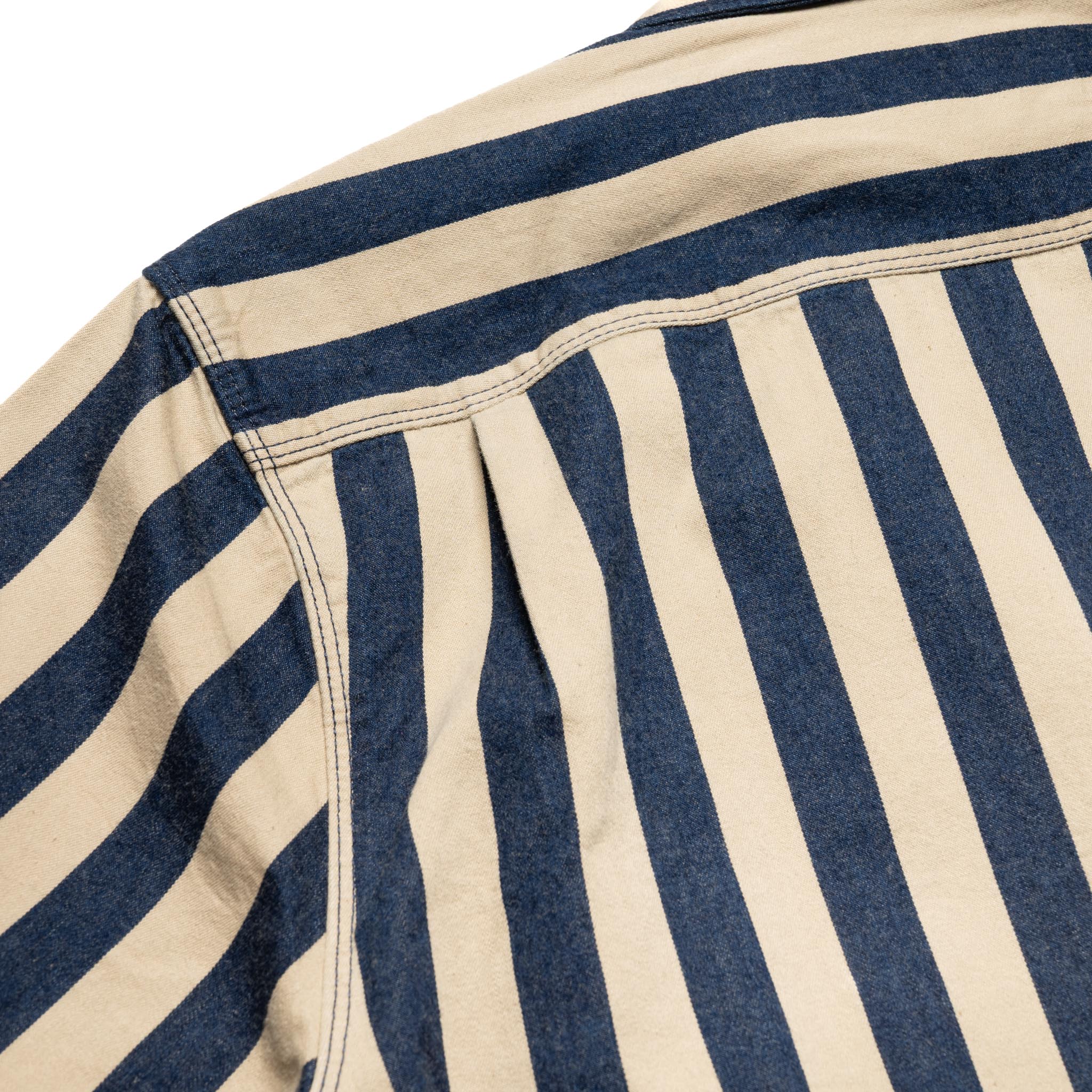 Dayton Short Sleeve Indigo Wide Stripe - Image 6