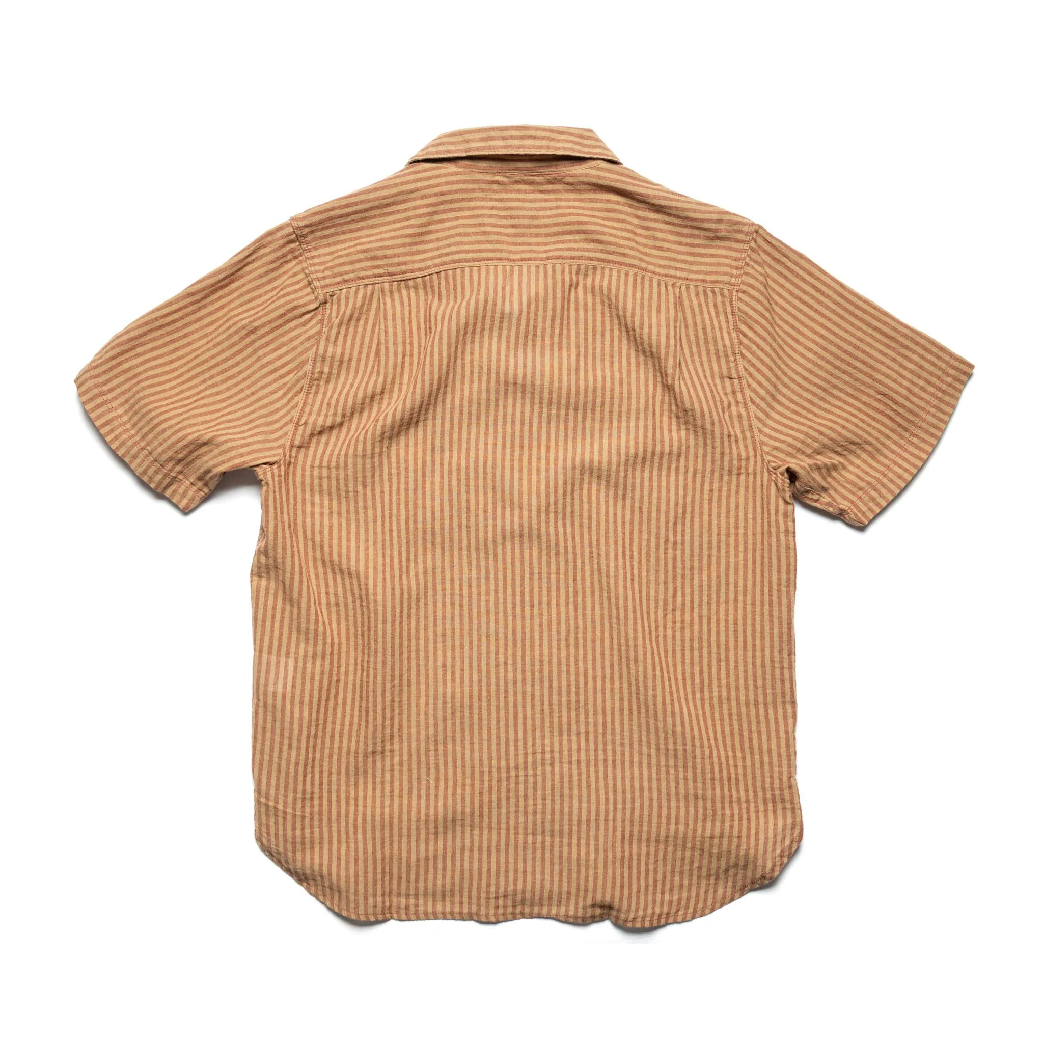 Dayton Short Sleeve Terracotta Stripe - Image 2
