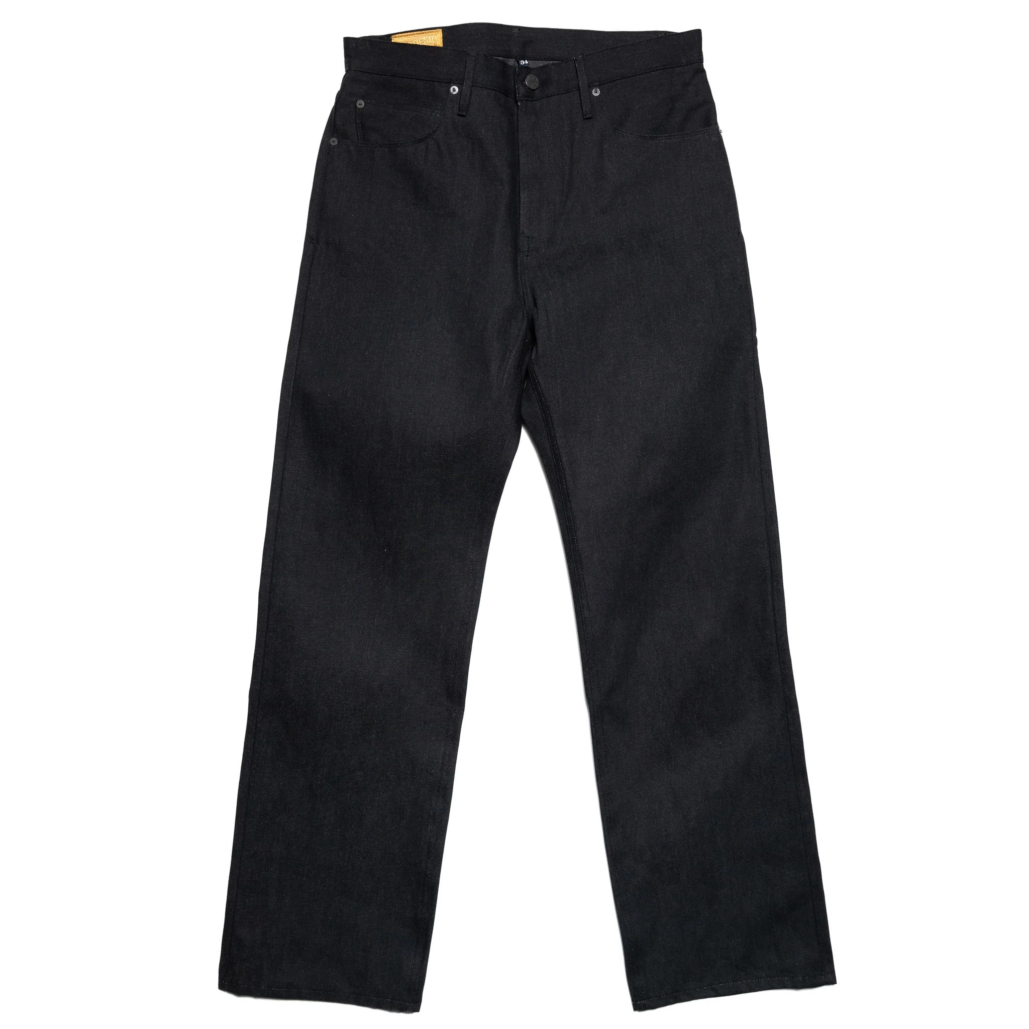 Modesto Straight 14.25 Ounce Black Grey Denim - Image 2