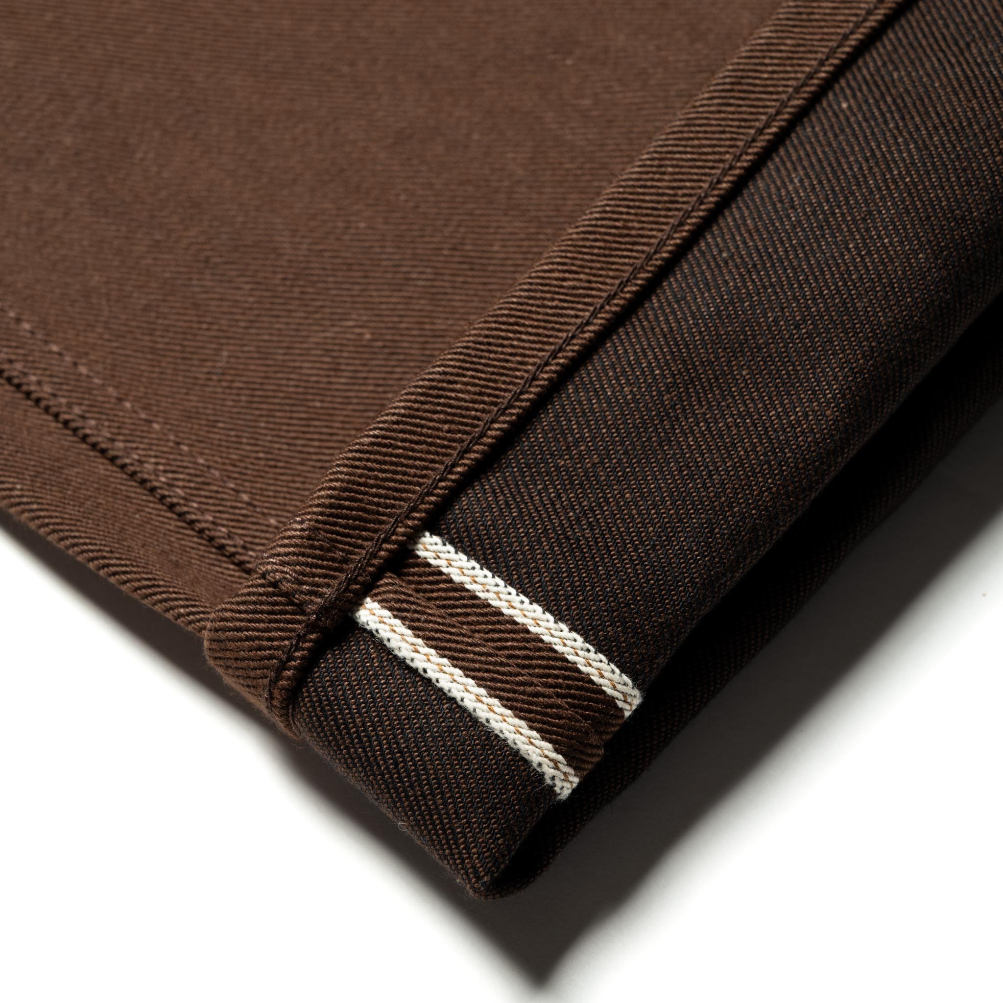 Wilkes Western 15 oz Dark Brown Selvedge Denim - Image 11