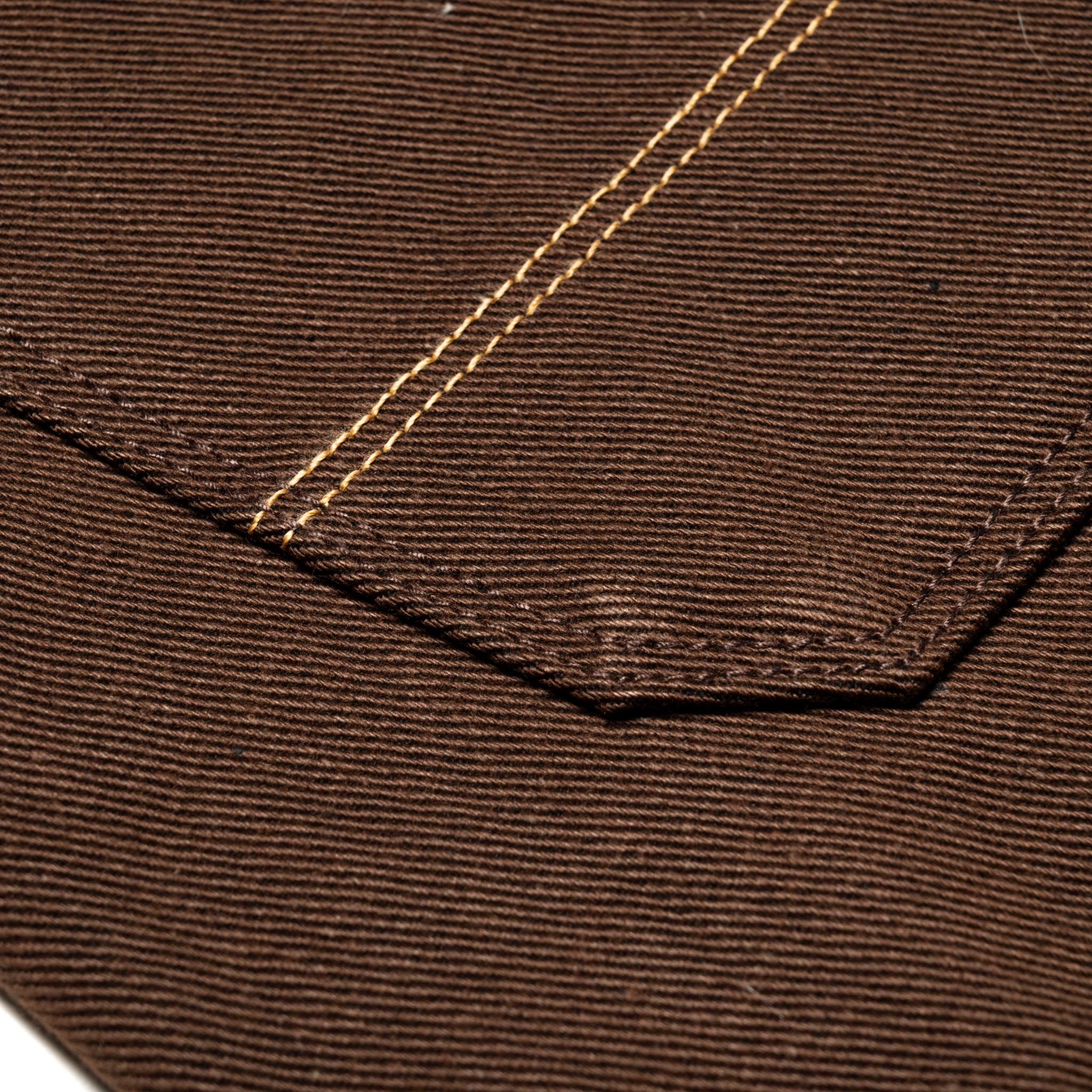 Wilkes Western 15 oz Dark Brown Selvedge Denim - Image 14