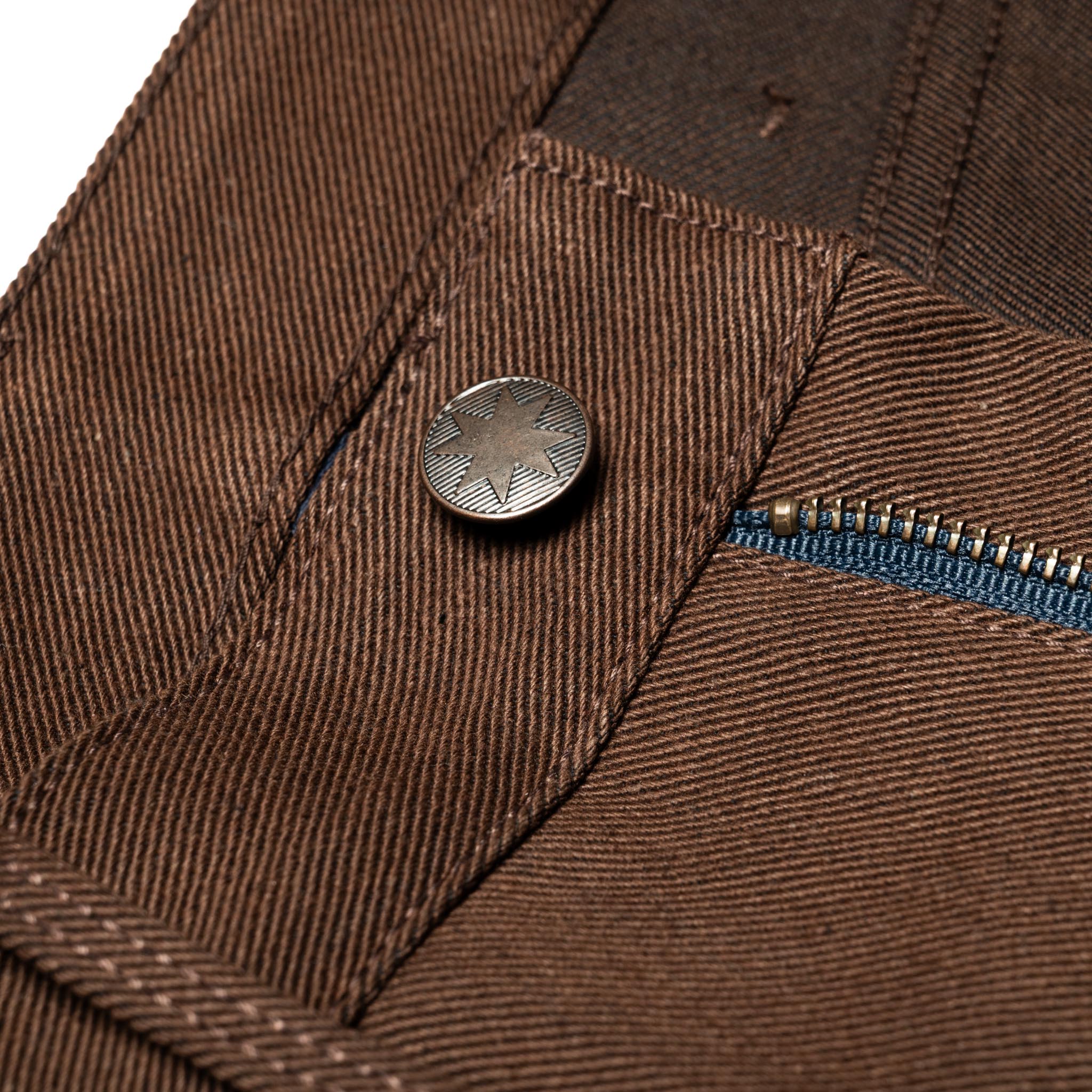 Wilkes Western 15 oz Dark Brown Selvedge Denim - Image 7
