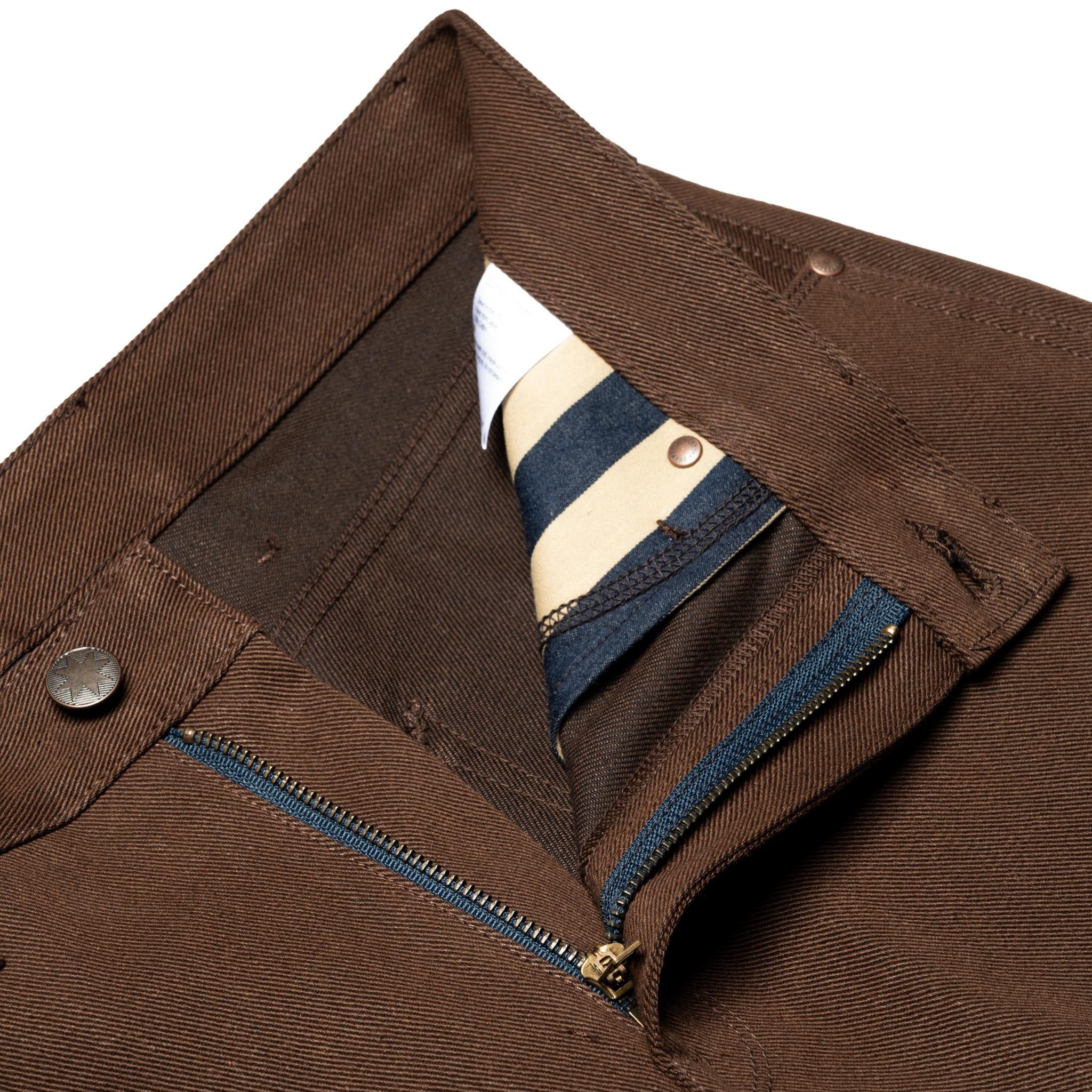 Wilkes Western 15 oz Dark Brown Selvedge Denim - Image 8