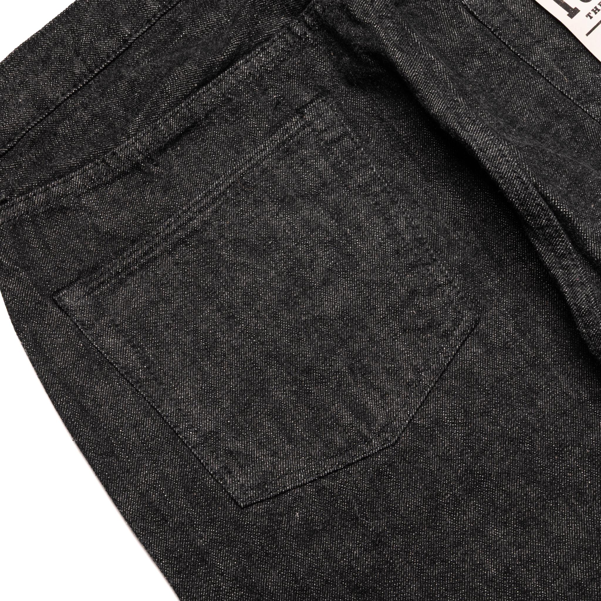 1101BK Straight 13.7oz Selvedge Denim - Black - Image 10