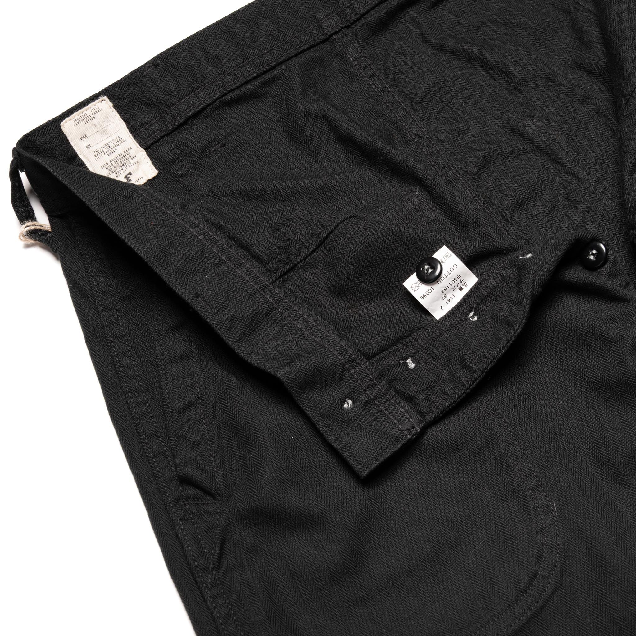 1141-2 USN Herringbone Seamen's Trousers - Black - Image 7