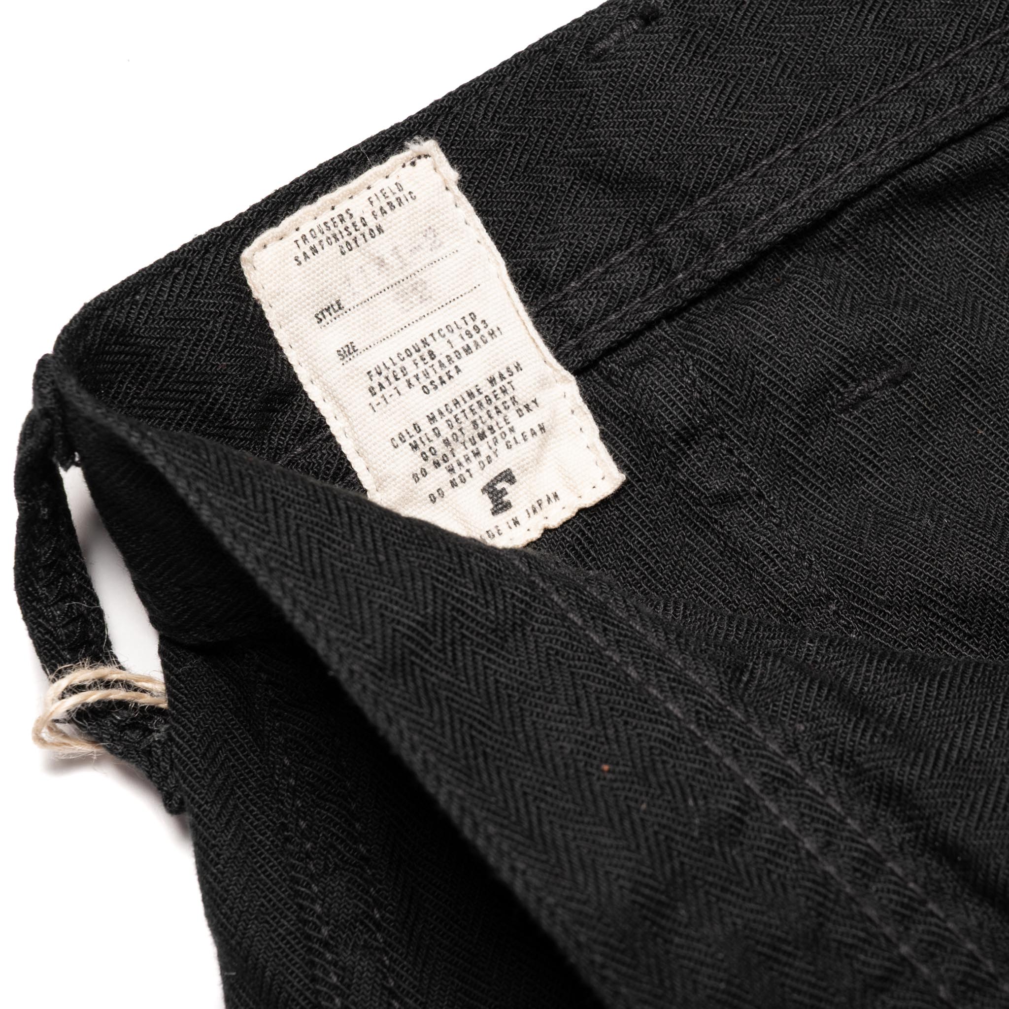 1141-2 USN Herringbone Seamen's Trousers - Black - Image 8