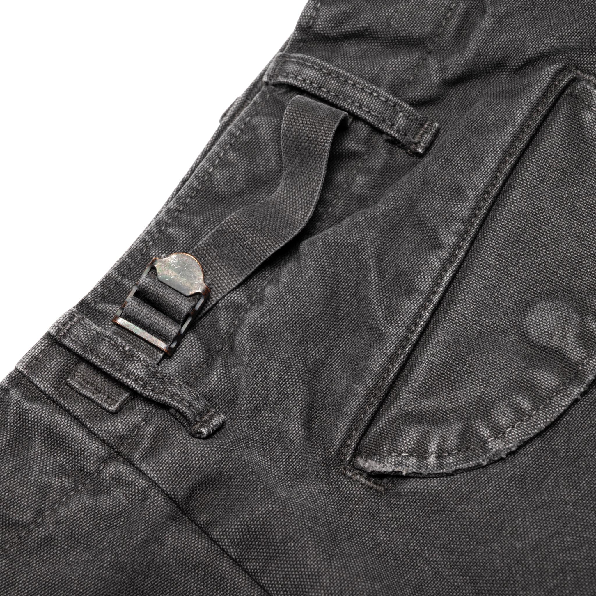 1144VE Tent Cloth Field Cargo Shorts VE (Vintage Effect) Faded Black - Image 12
