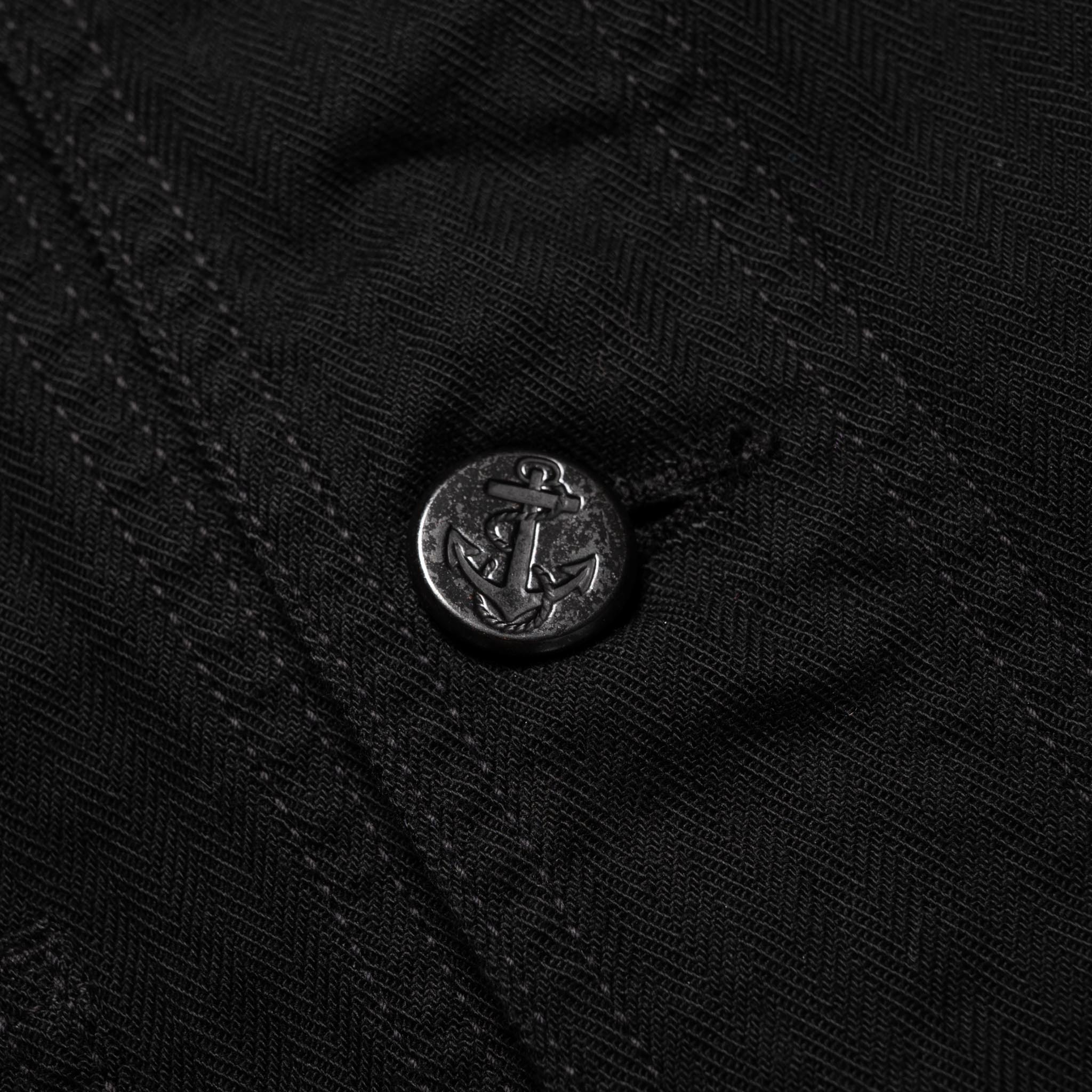 2052-2 USN Shawl Collar Herringbone Coverall - Black - Image 4