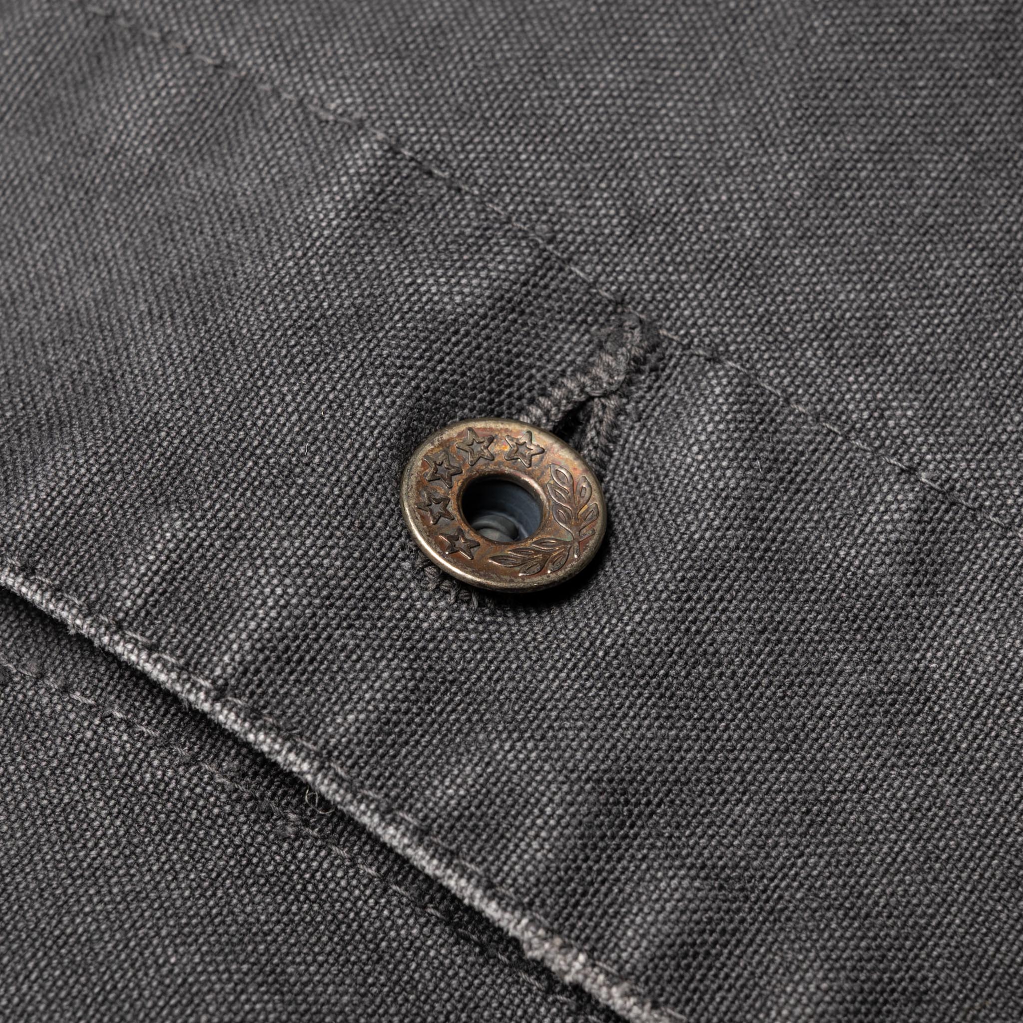 2053VE Tent Cloth Chore Jacket VE (Vintage Effect) Faded Black - Image 4