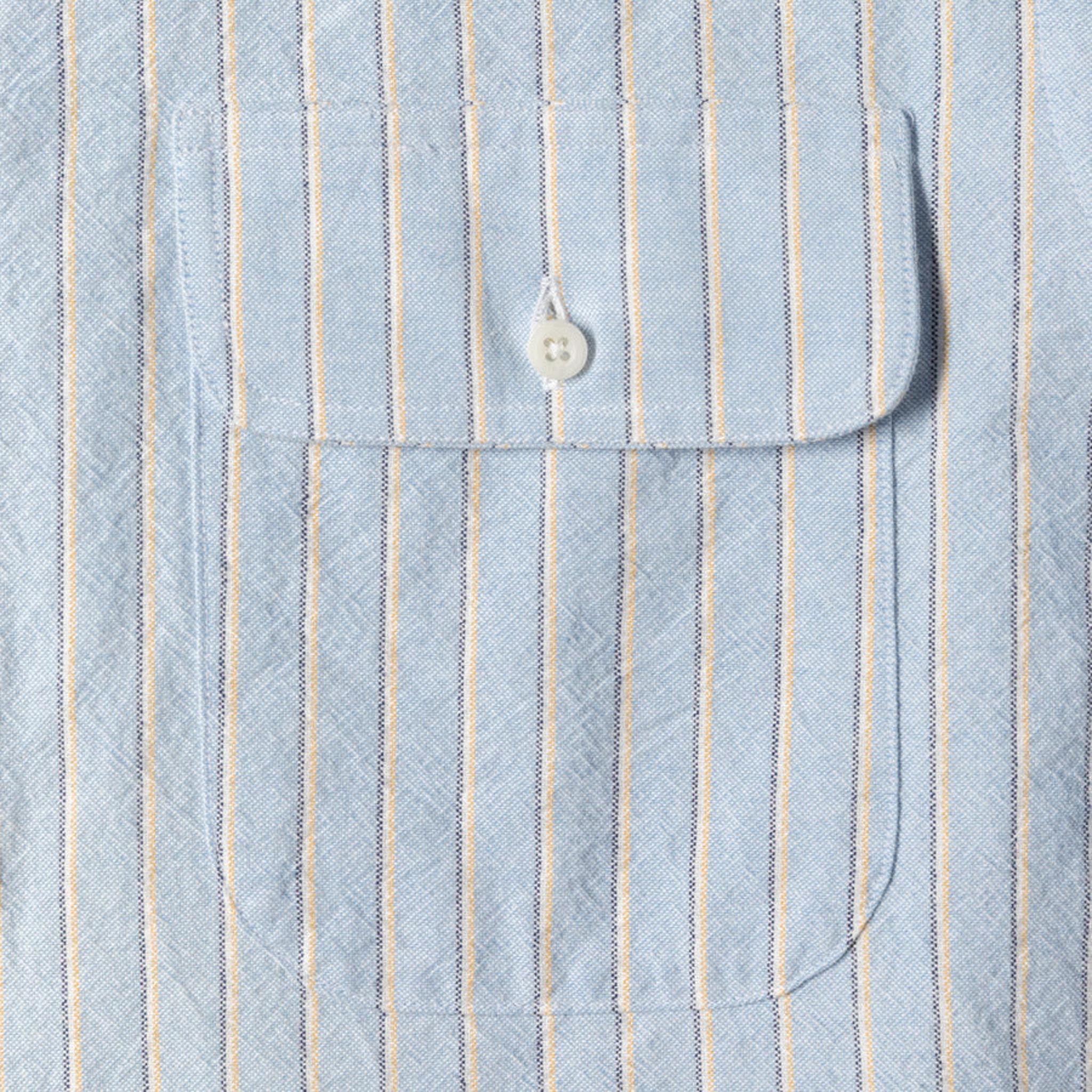 Blue Striped Japanese Oxford - Image 3