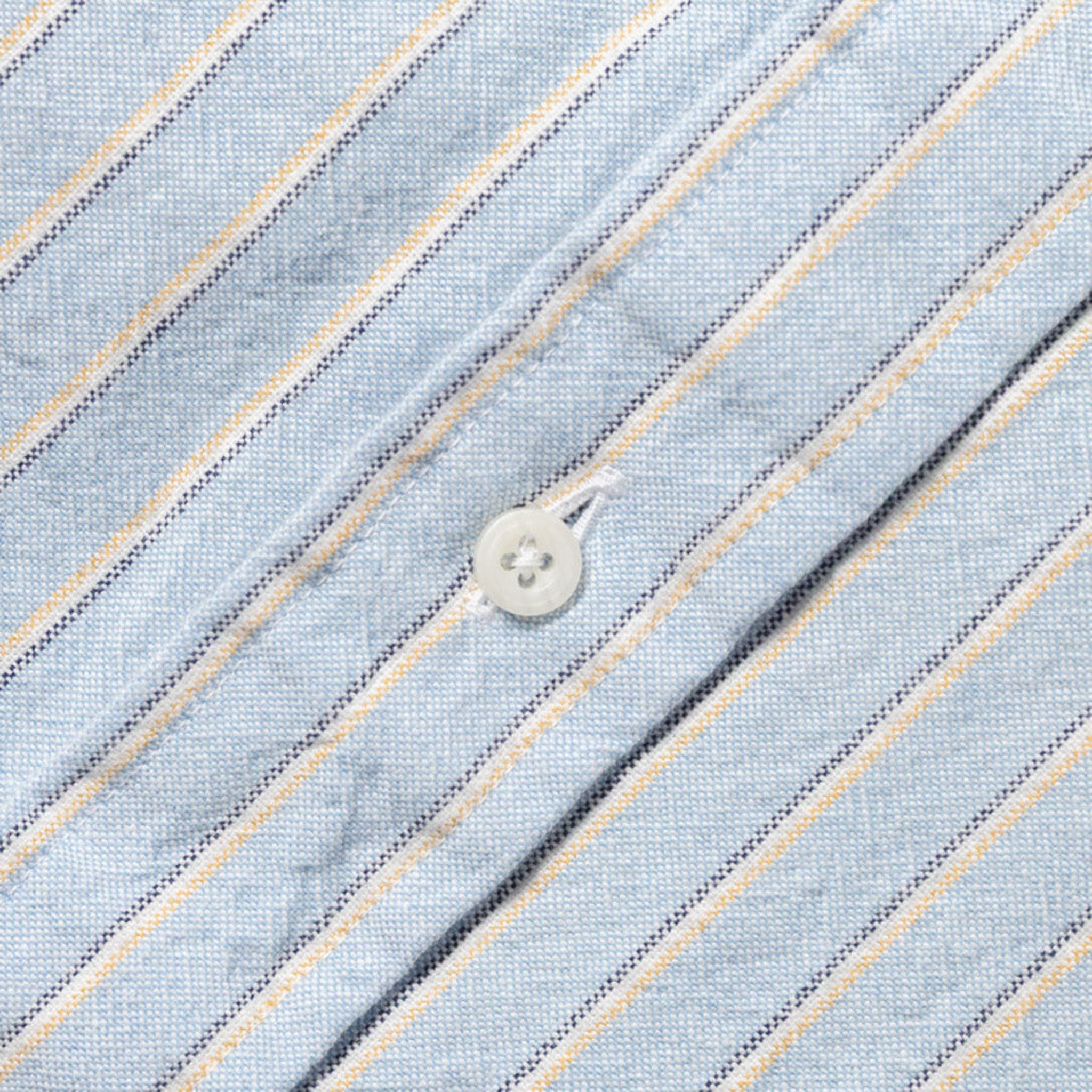 Blue Striped Japanese Oxford - Image 4