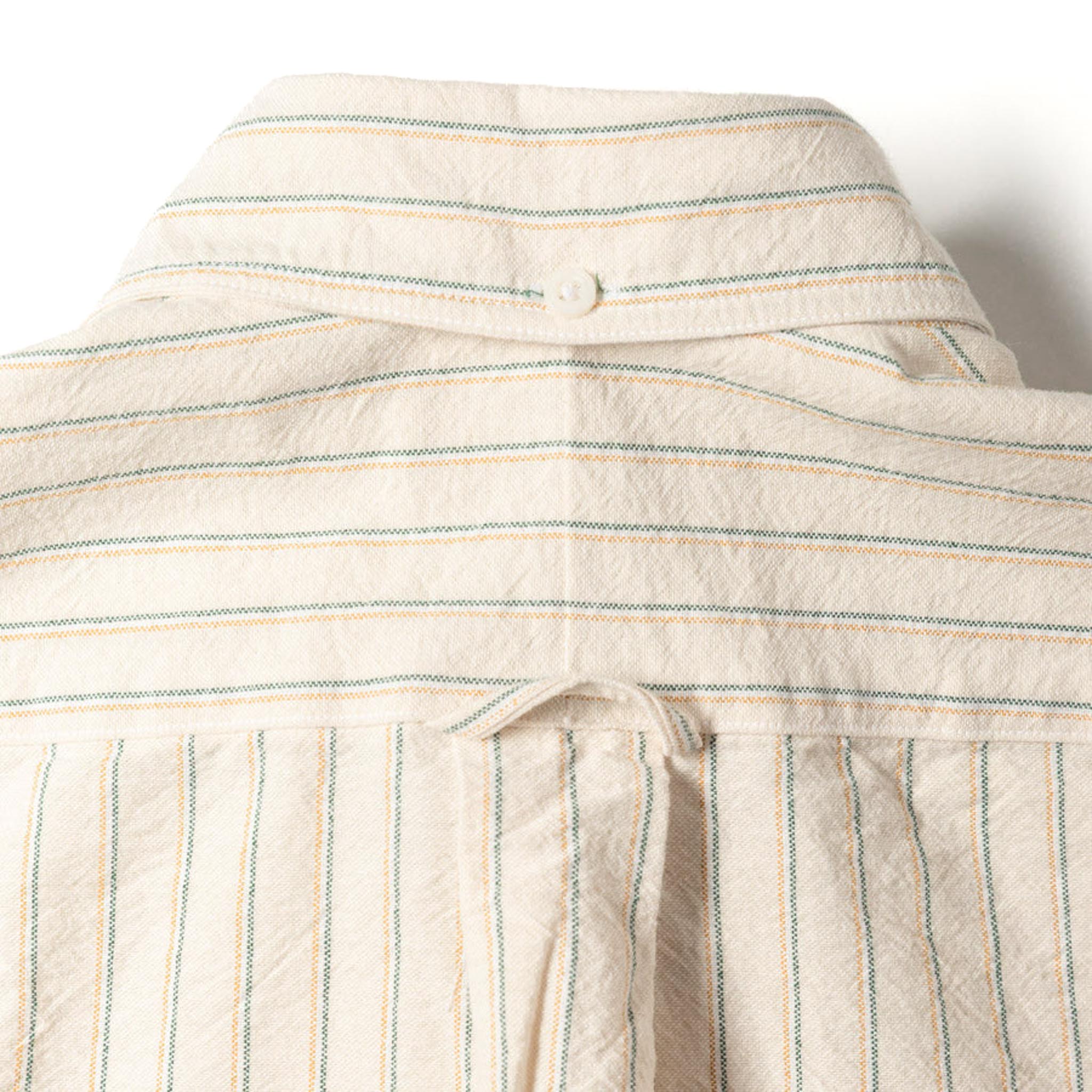 Tan Striped Japanese Oxford - Image 6