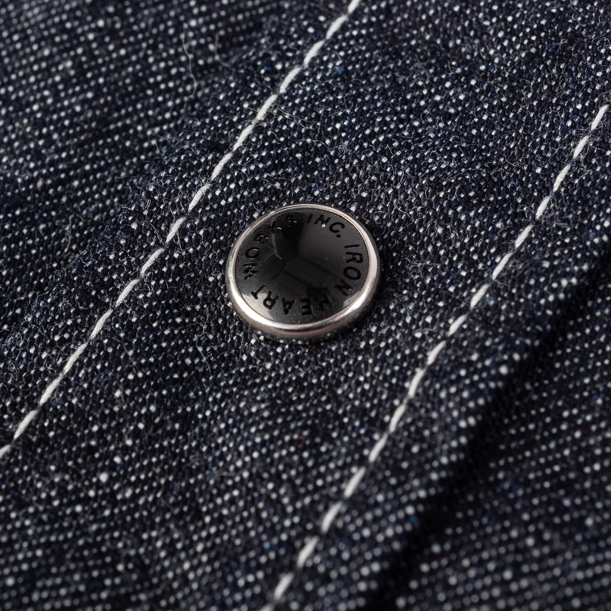 IHSH-320-IND - 10oz Selvedge Denim Western Shirt - Indigo - Image 6