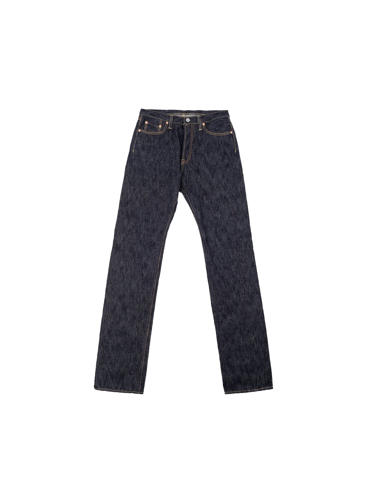 IH-888S-SLB - 16oz Slubby Selvedge Denim Relaxed Tapered Cut Jeans - Indigo - Image 2
