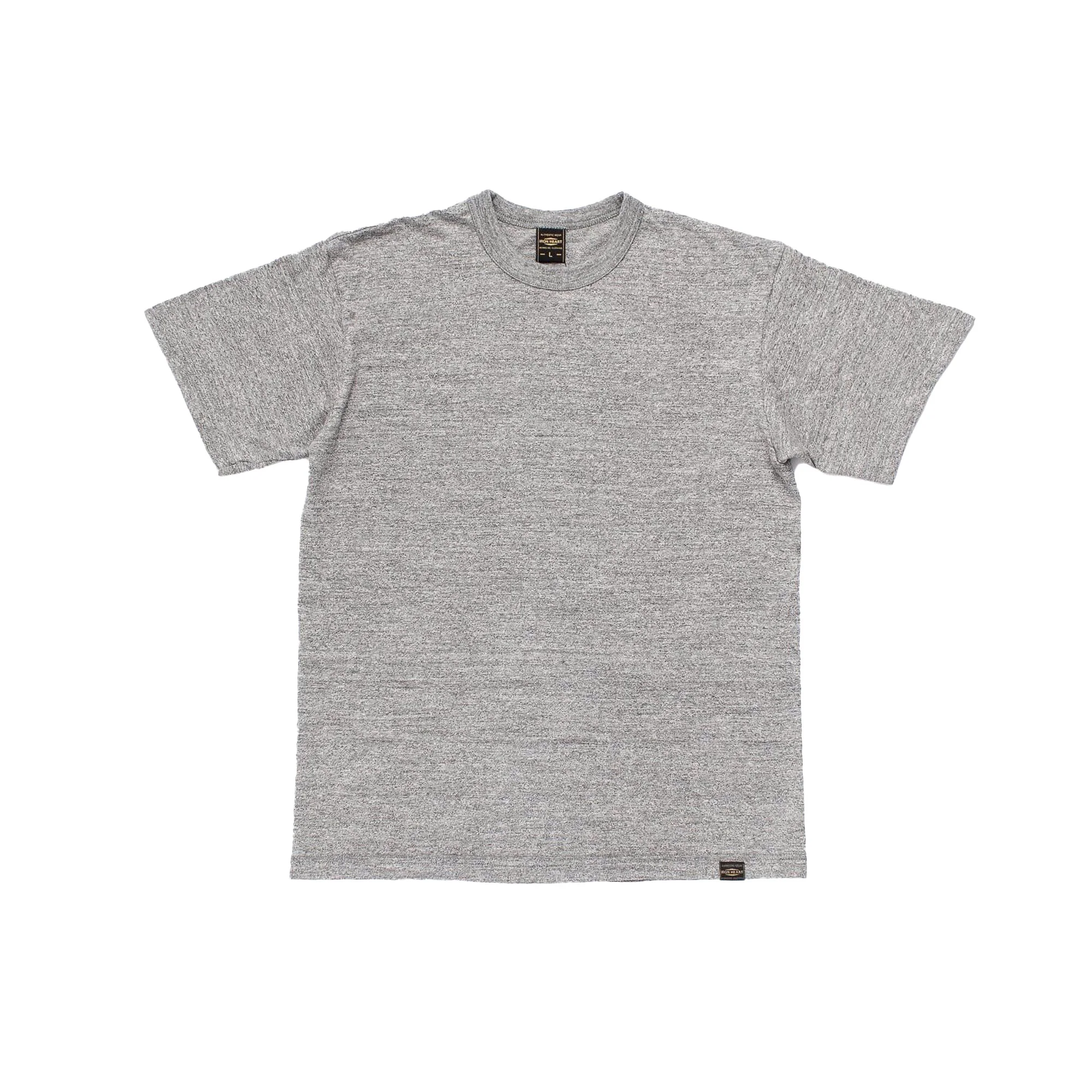 IHT-1610L-LGR - 6.5oz Loopwheel Crew Neck T-Shirt With Longer Body - Light Heather Gray