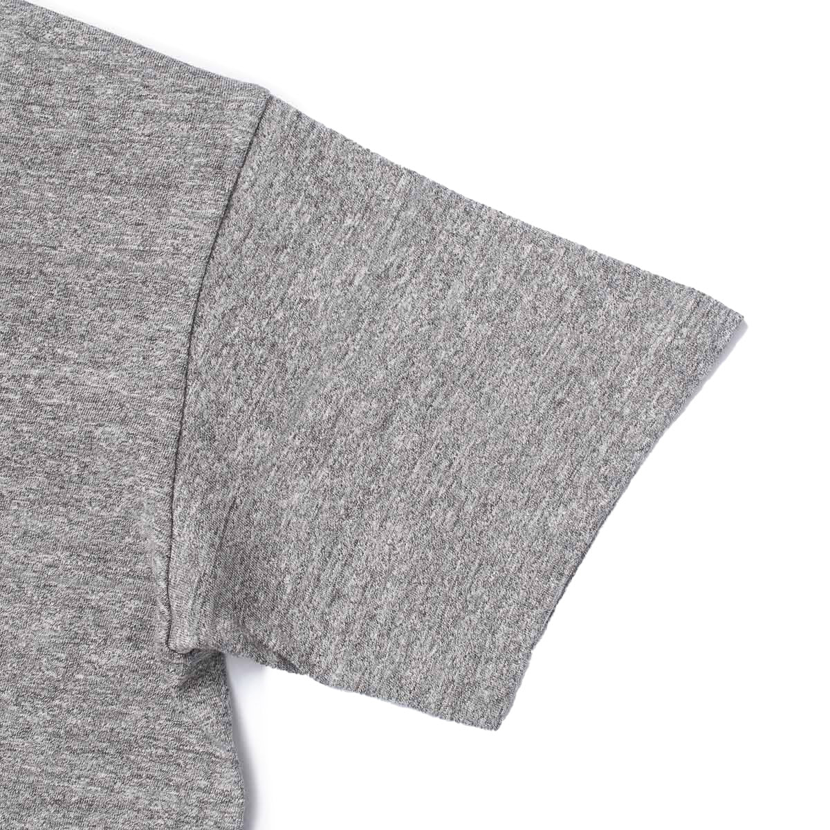 IHT-1610L-LGR - 6.5oz Loopwheel Crew Neck T-Shirt With Longer Body - Light Heather Gray - Image 3