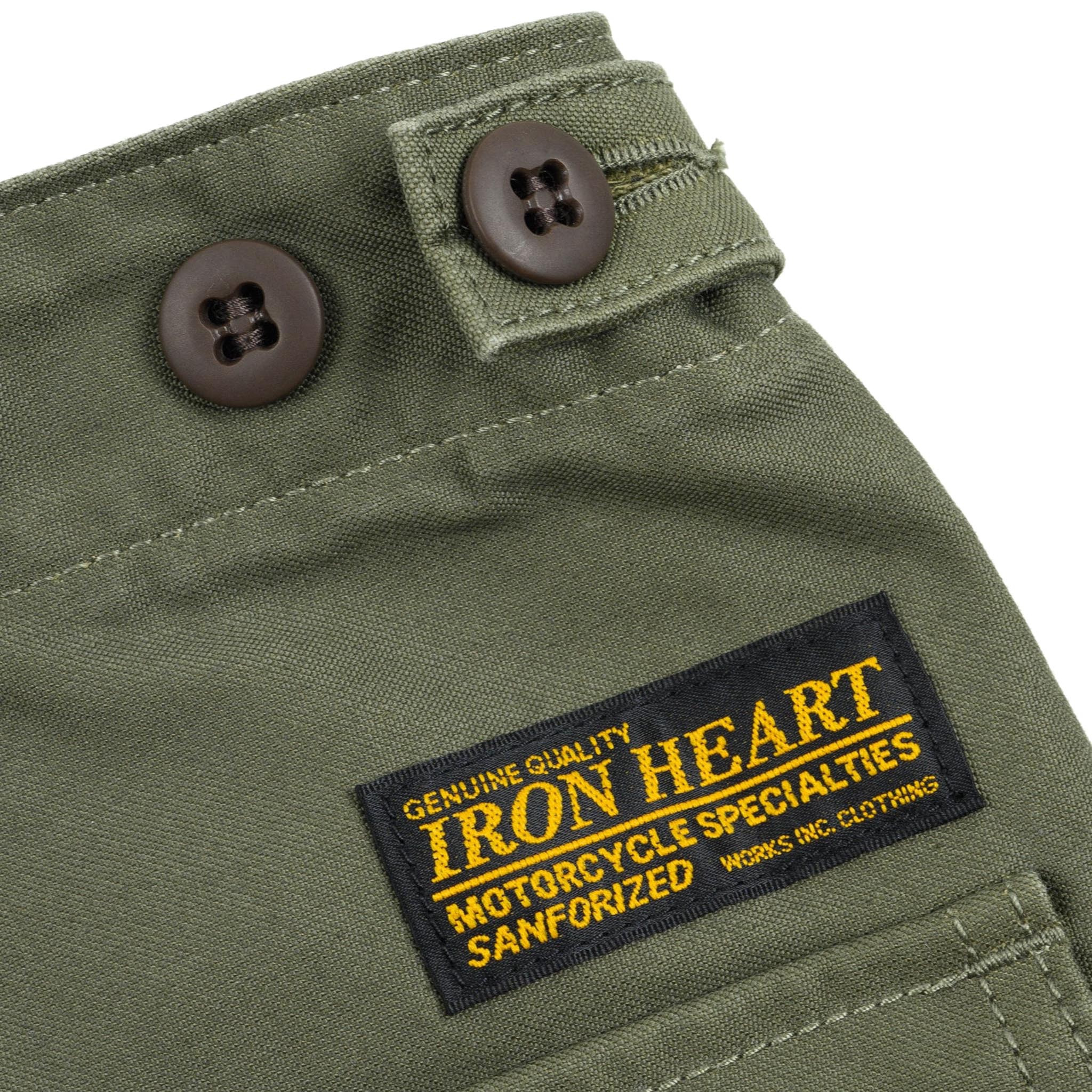 IH-744-GRN 10oz Back Sateen Baker Pants - Army Green - Image 5