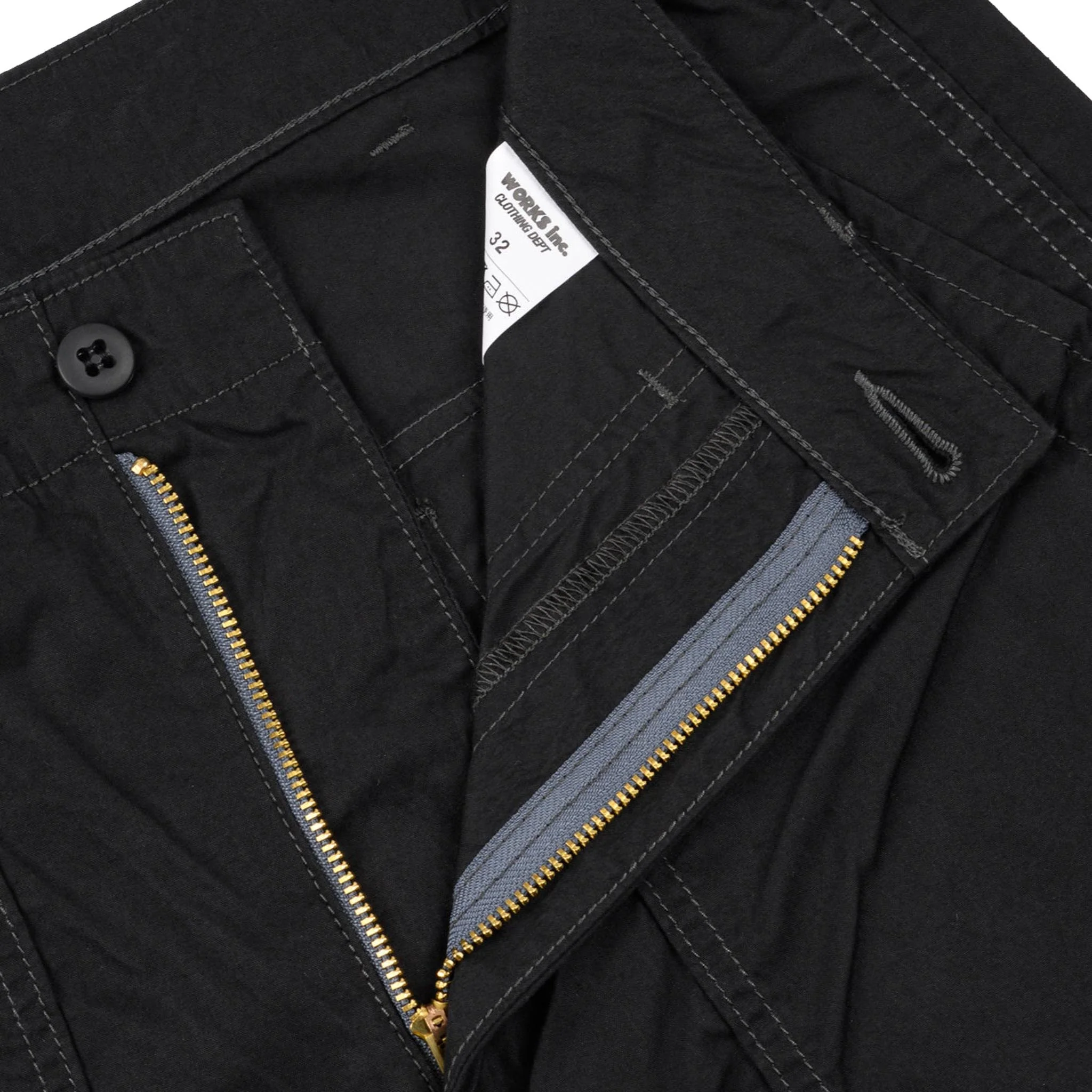 IH-745-BLK 4oz Cotton/Nylon Baker Pants - Black - Image 9