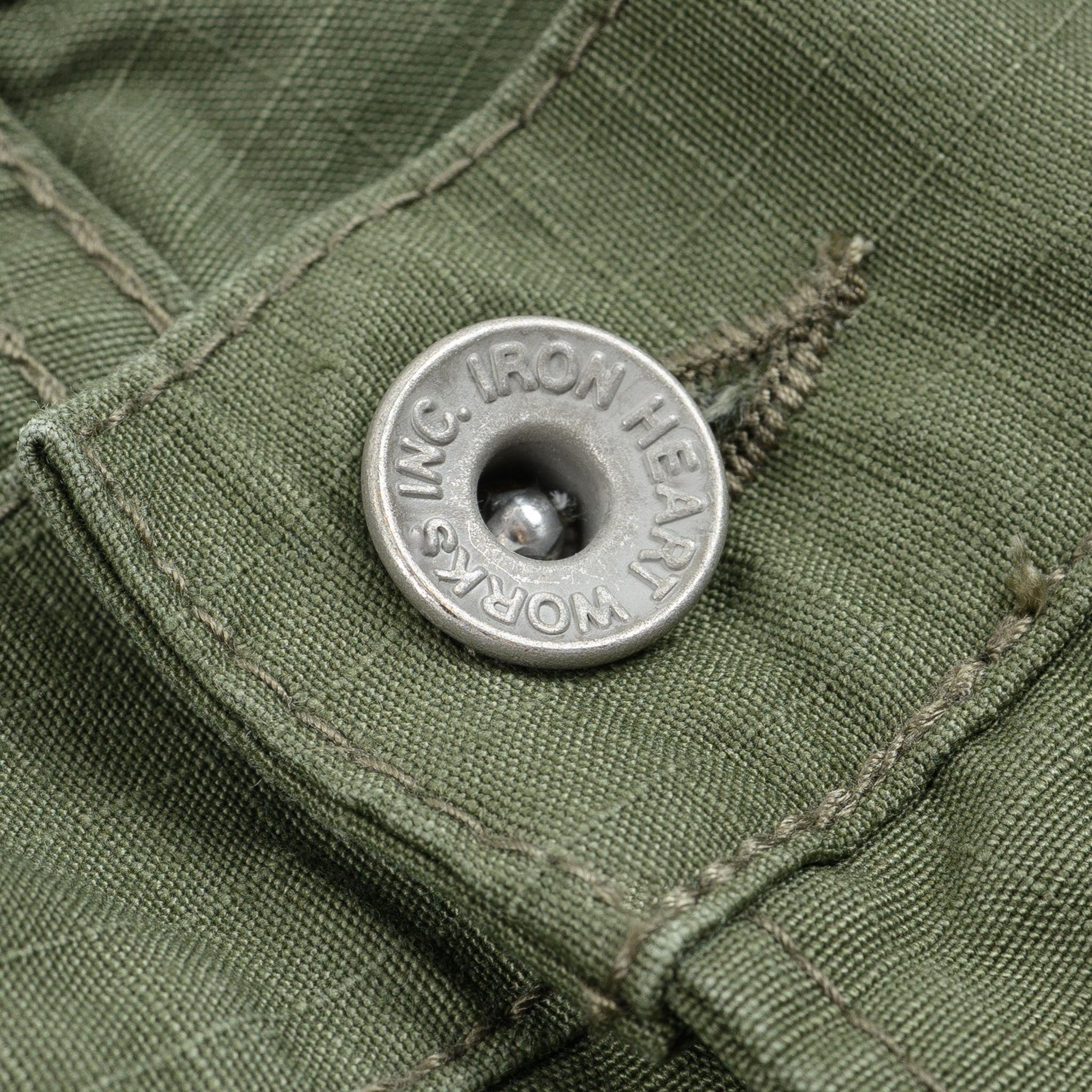 IH-746-GRN 8oz Ripstop Wide Pants - Army Green - Image 7
