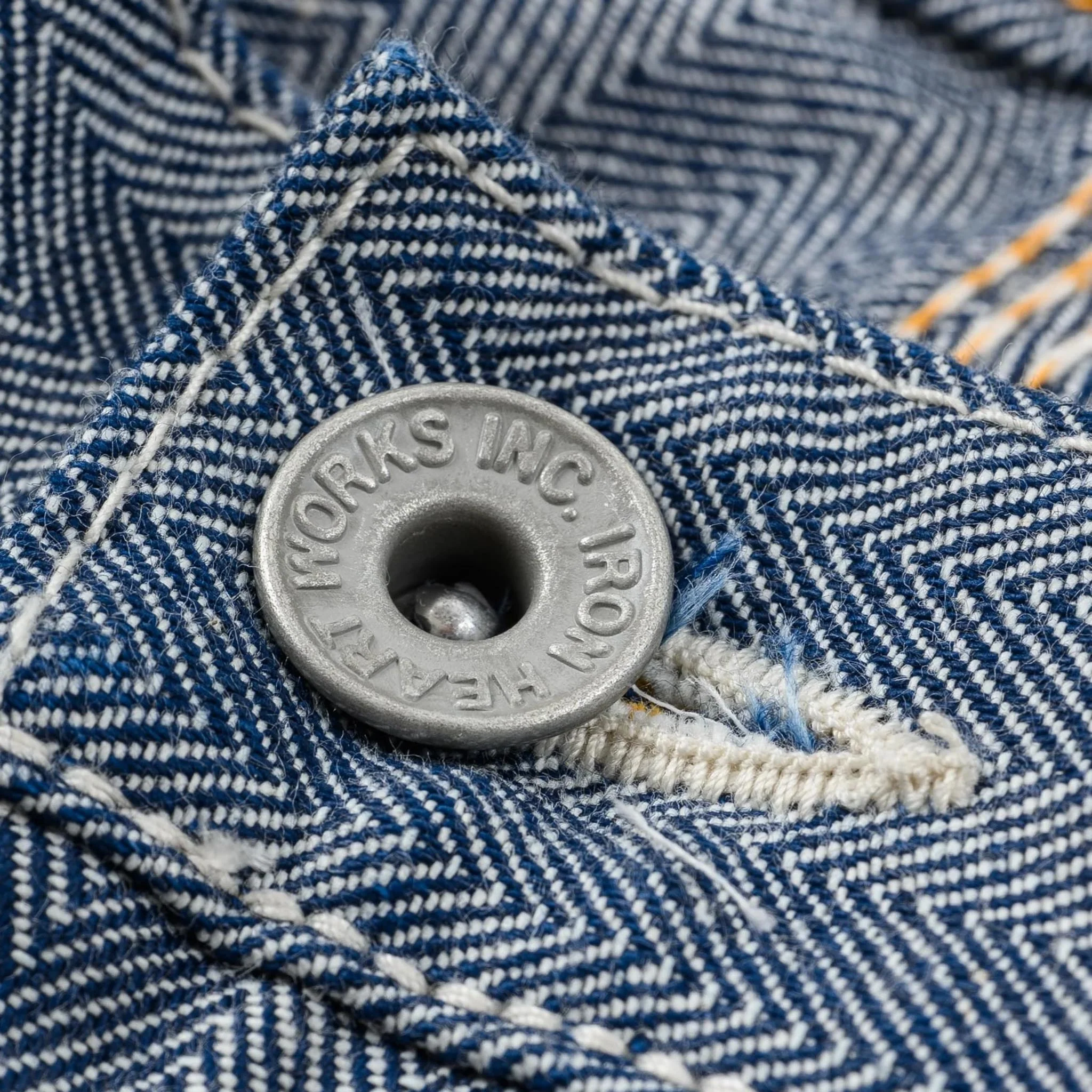 IH-830-IND 10.5oz Herringbone Painter’s Pants - Indigo - Image 3