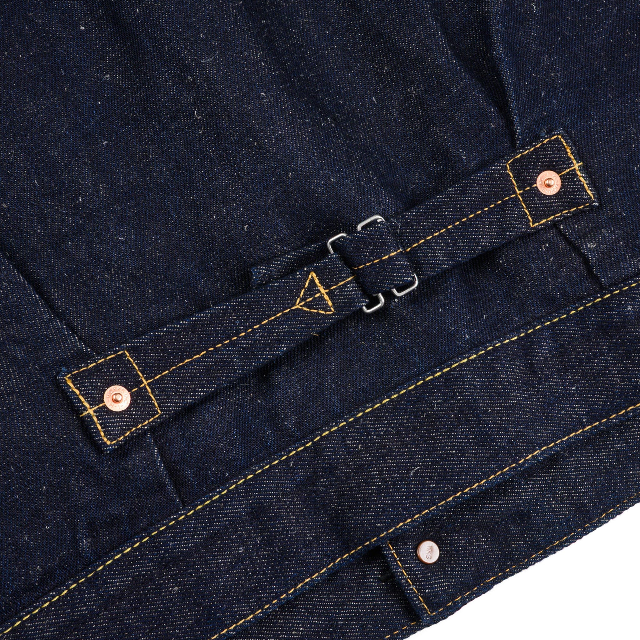 IHJ-163-IND 14oz Cotton/Linen Denim Type II Jacket - Indigo - Image 3
