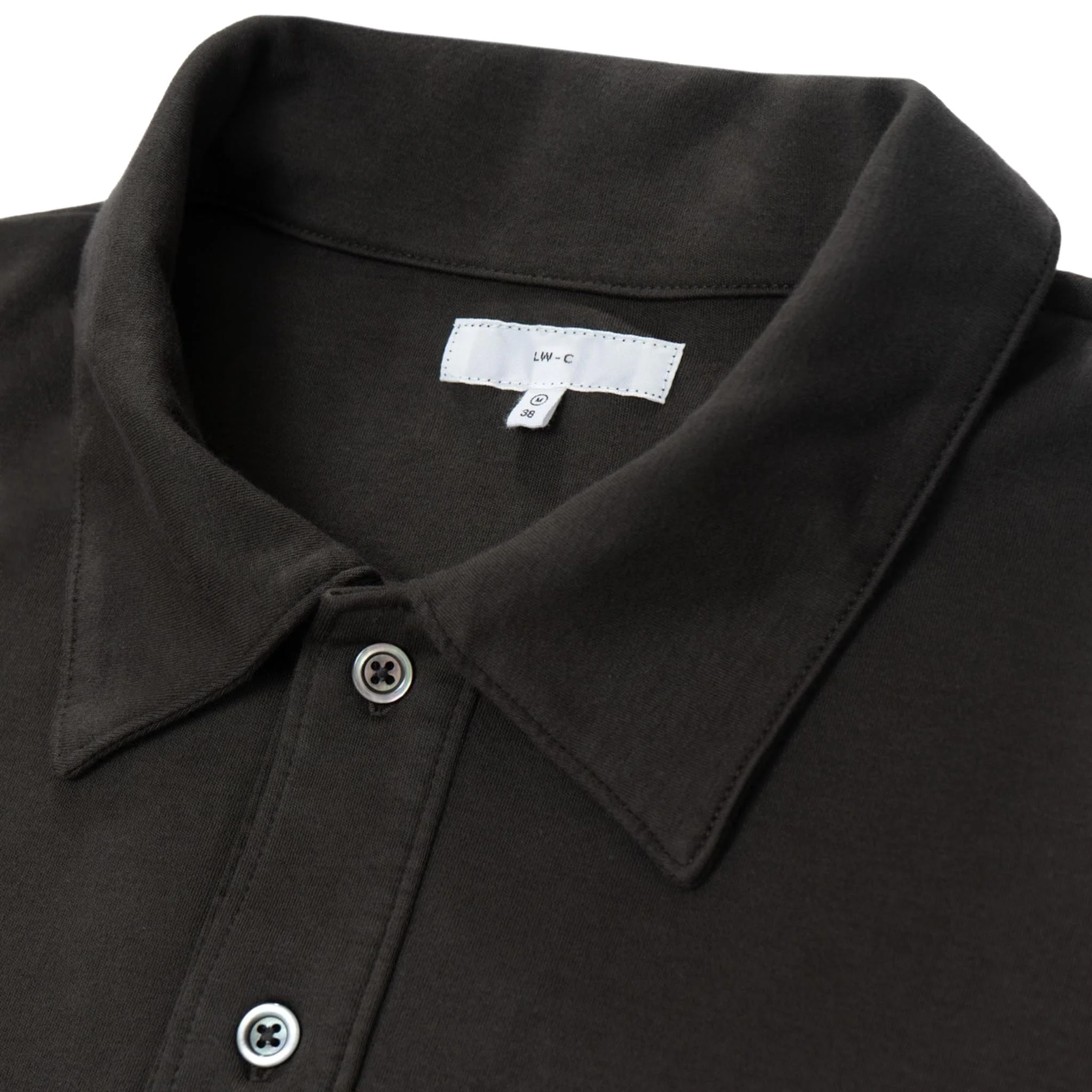 LW-P301 Interlock Two Button Polo - Flint - Image 2