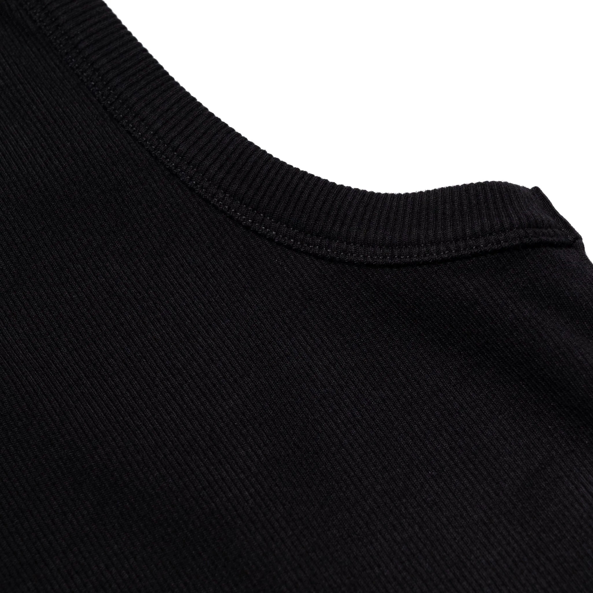 RIBTANK01.99 Iconic Ribbed Cotton Tank Top  - Deep Black - Image 3