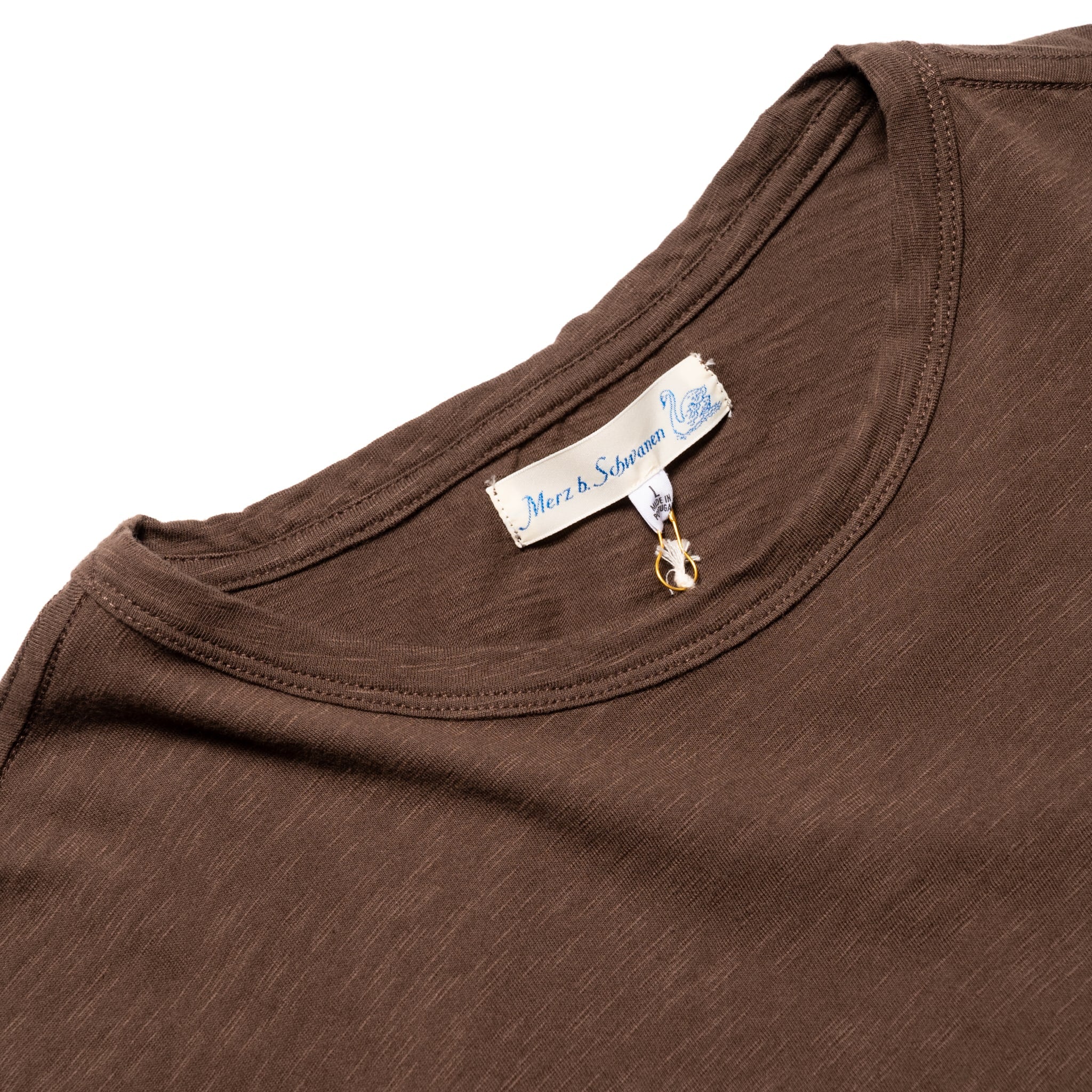SCT04.192 Slub Pima Cotton T-Shirt - Chocolate - Image 2