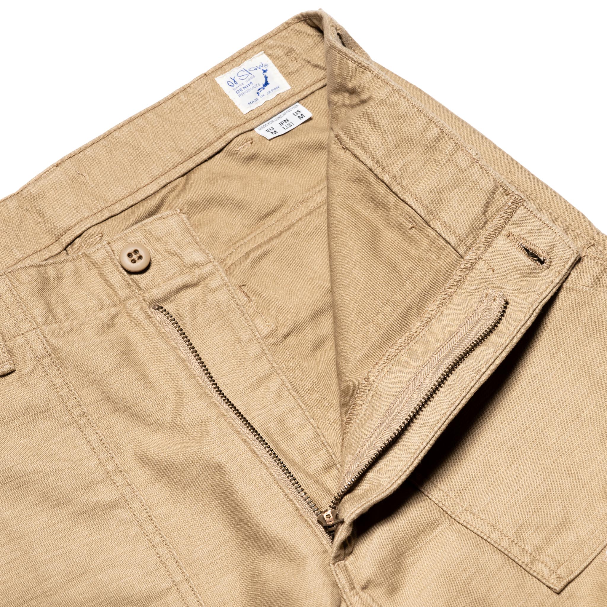 Slim Fit Fatigue Pants - Sand Beige - Image 5