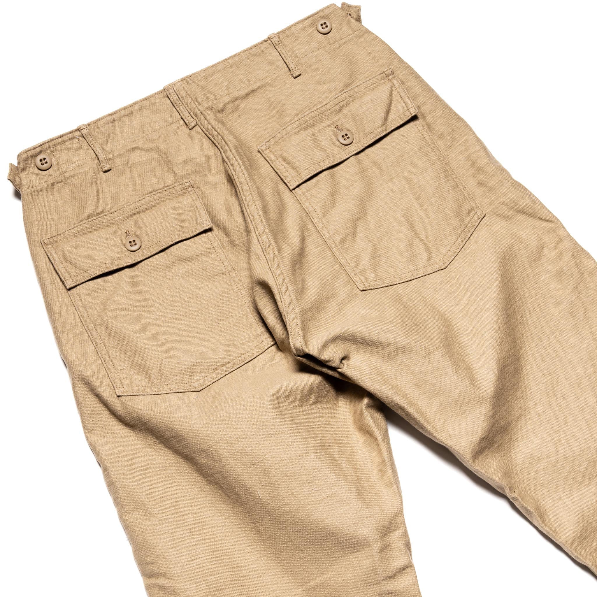 Slim Fit Fatigue Pants - Sand Beige - Image 7