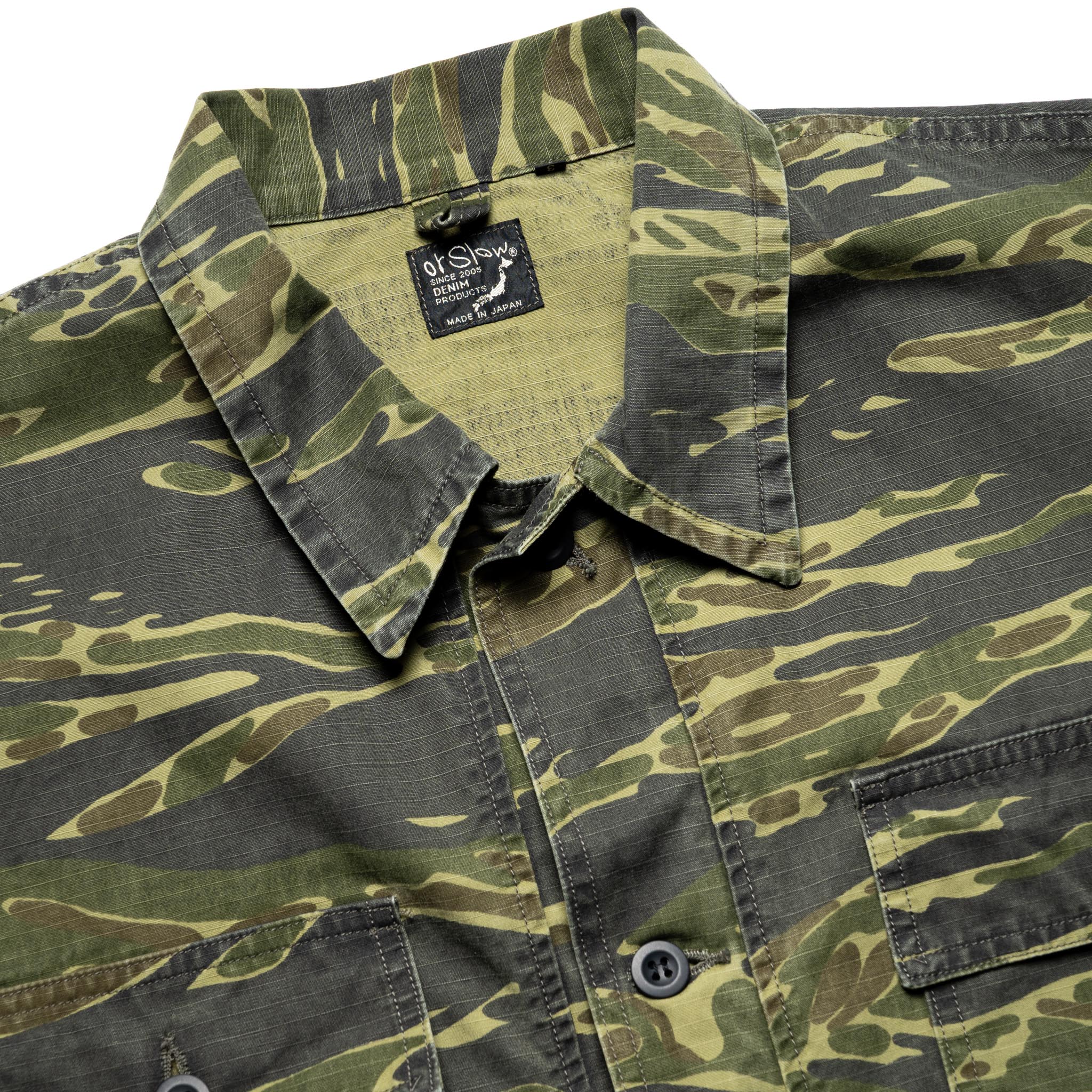 Utility Short Sleeve Shirt Jacket - Tiger Camo - Image 3