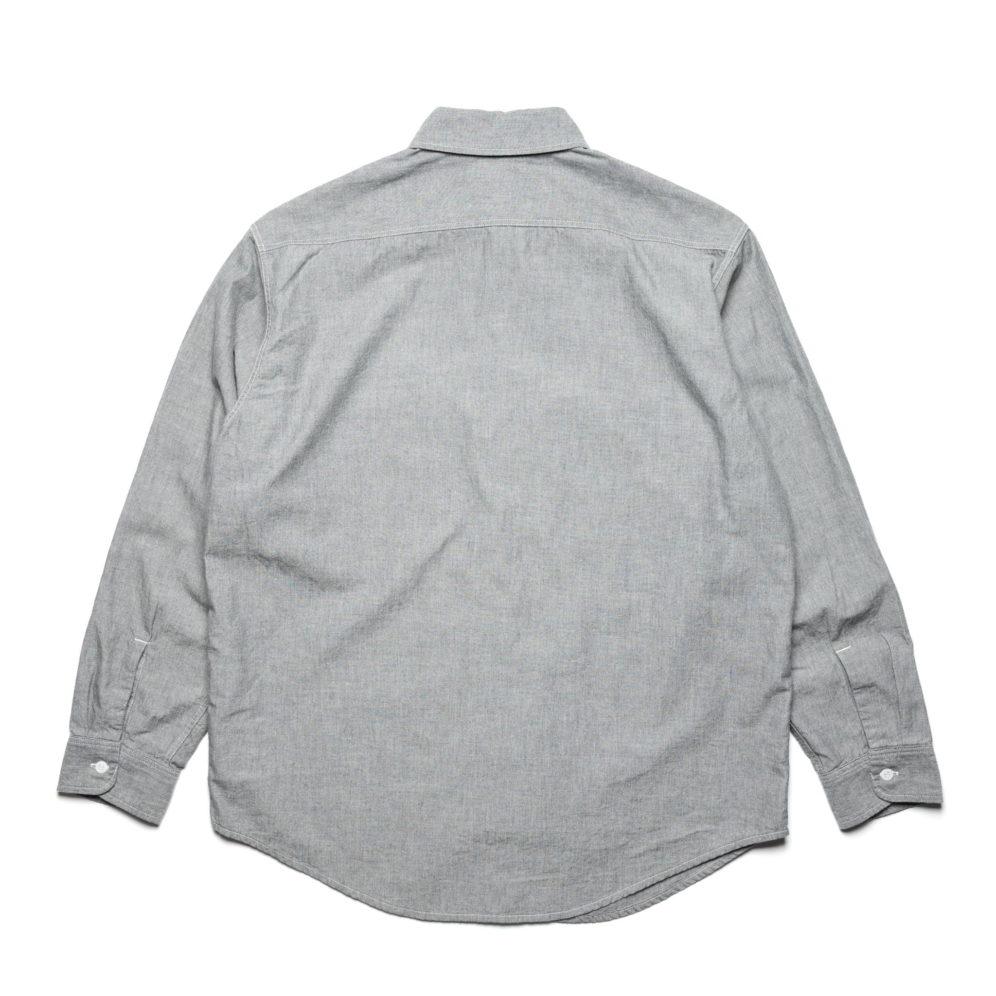 Original Check Work Shirt With Flap Pocket - Gray - Image 2
