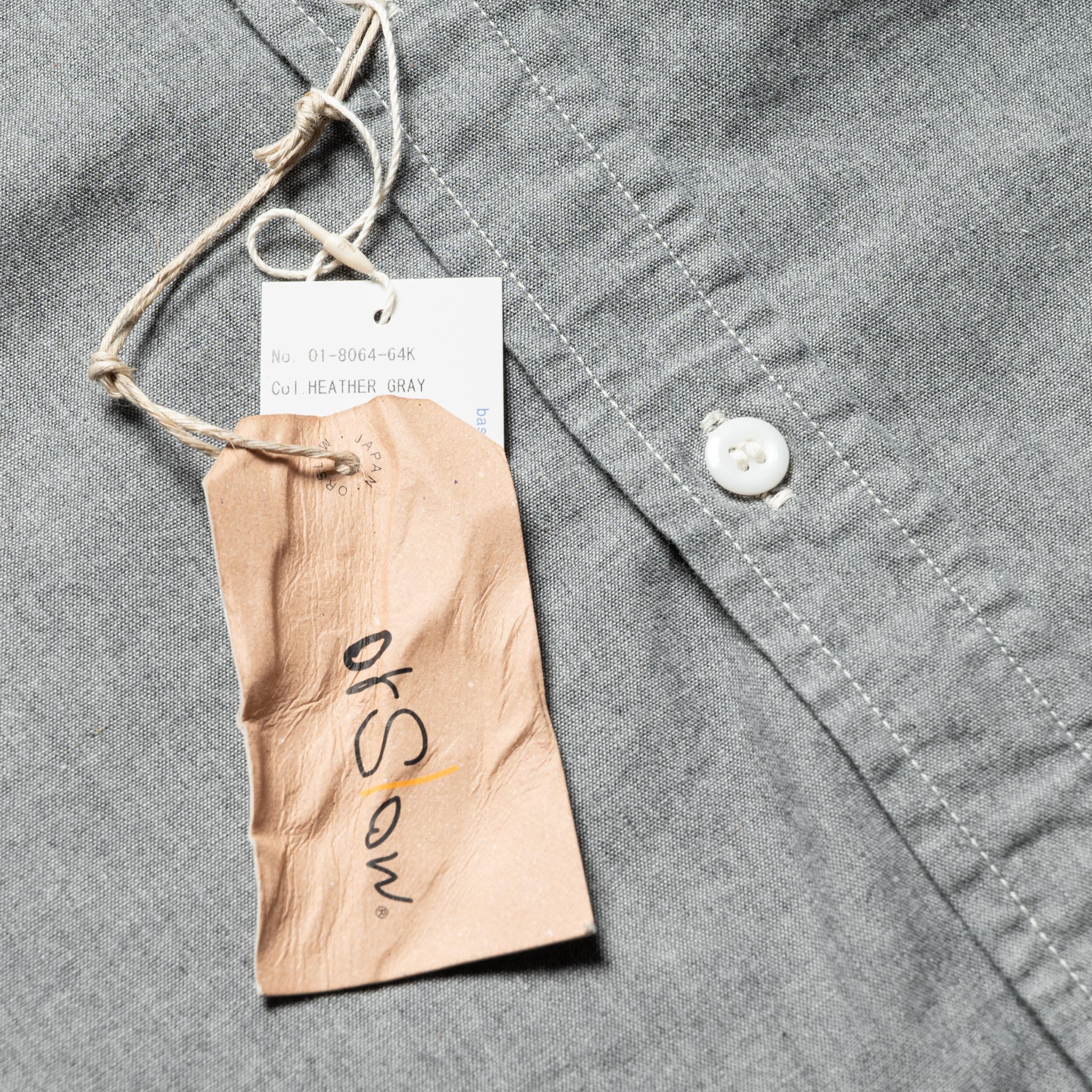Original Check Work Shirt With Flap Pocket - Gray - Image 5
