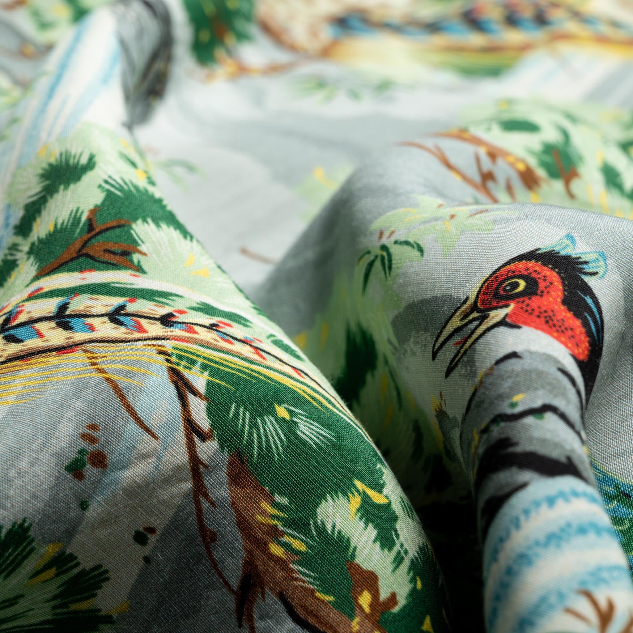 Peacock Garden Hawaiian Shirt - Green - Image 8