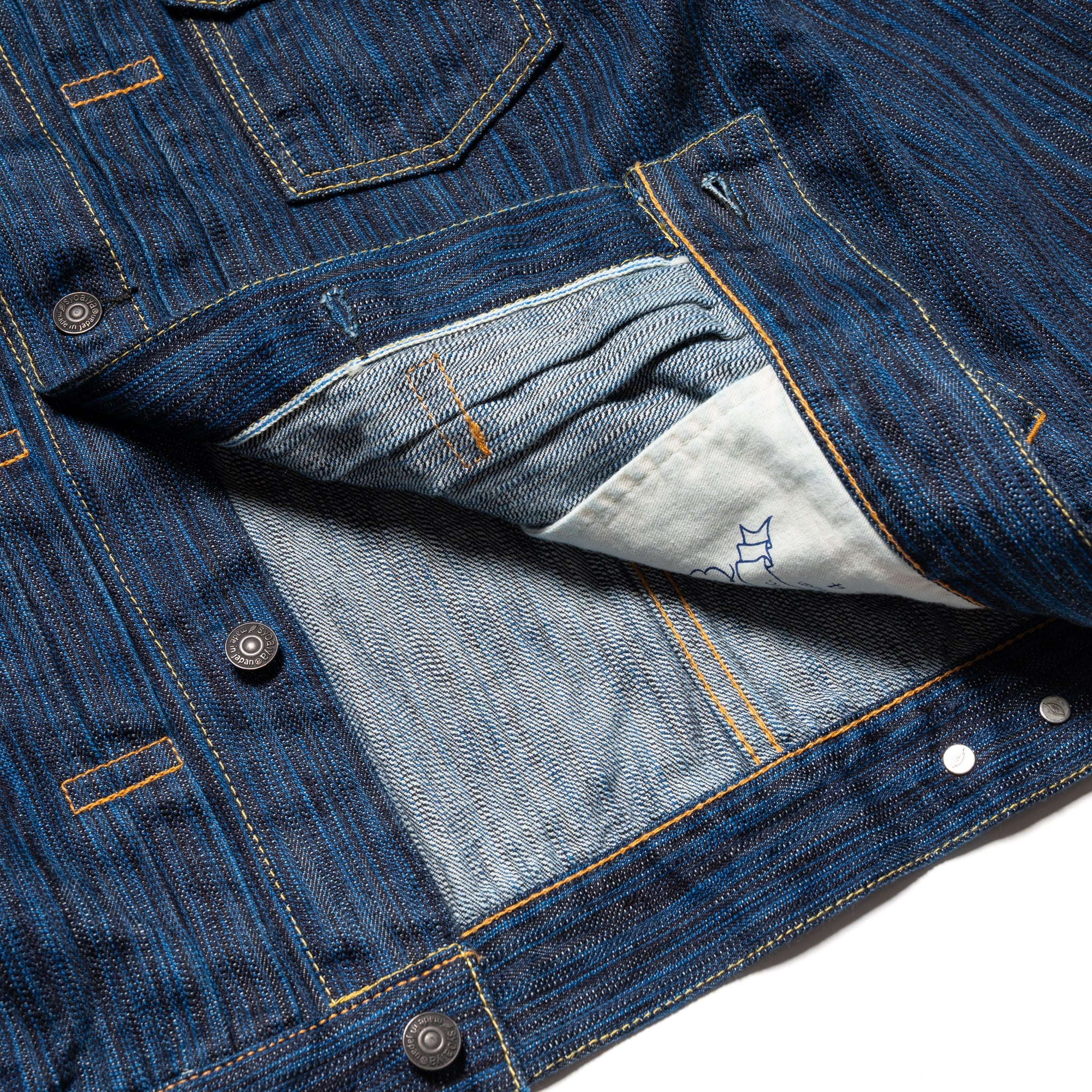 6225-D Waterfall Denim Type 2 Jacket - Dark Indigo - Image 9