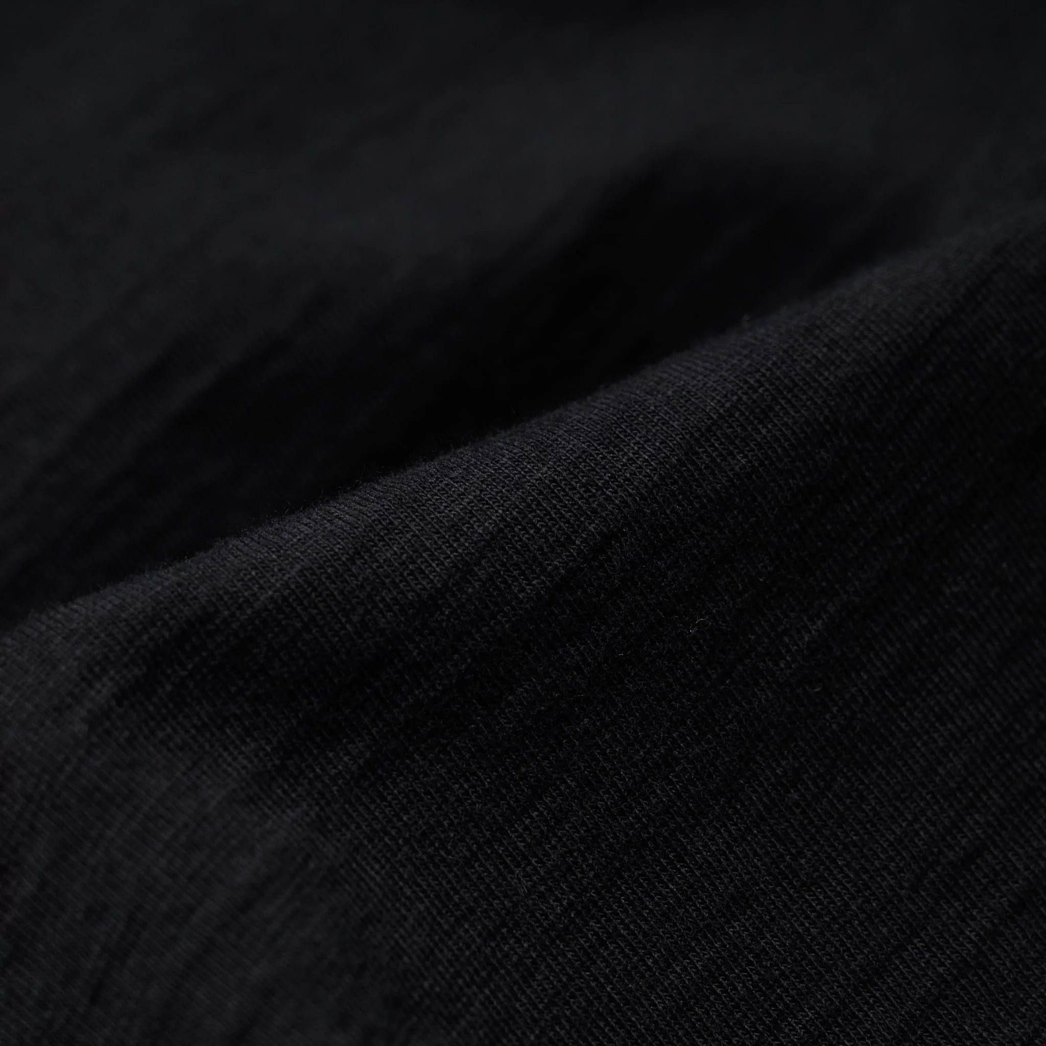 LS-SLB-5011-BK Slub Jersey Long Sleeve - Black - Image 7