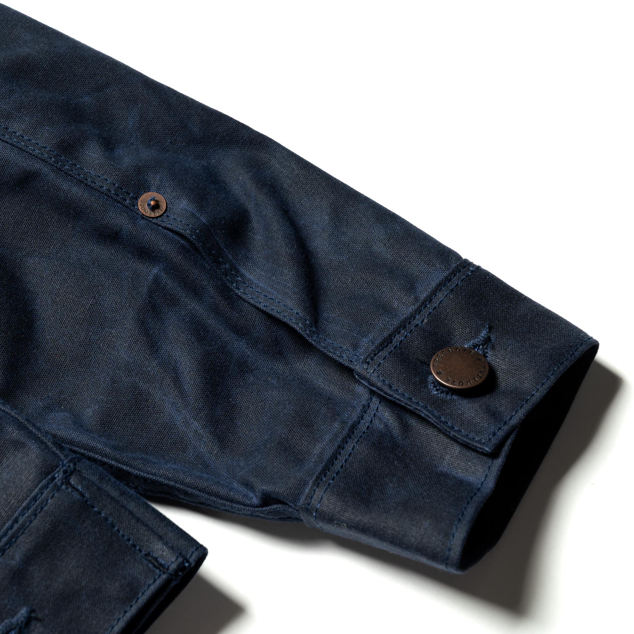 RJ-1 Riders Jacket Waxed Canvas - Navy (Navy Lining) - Image 13