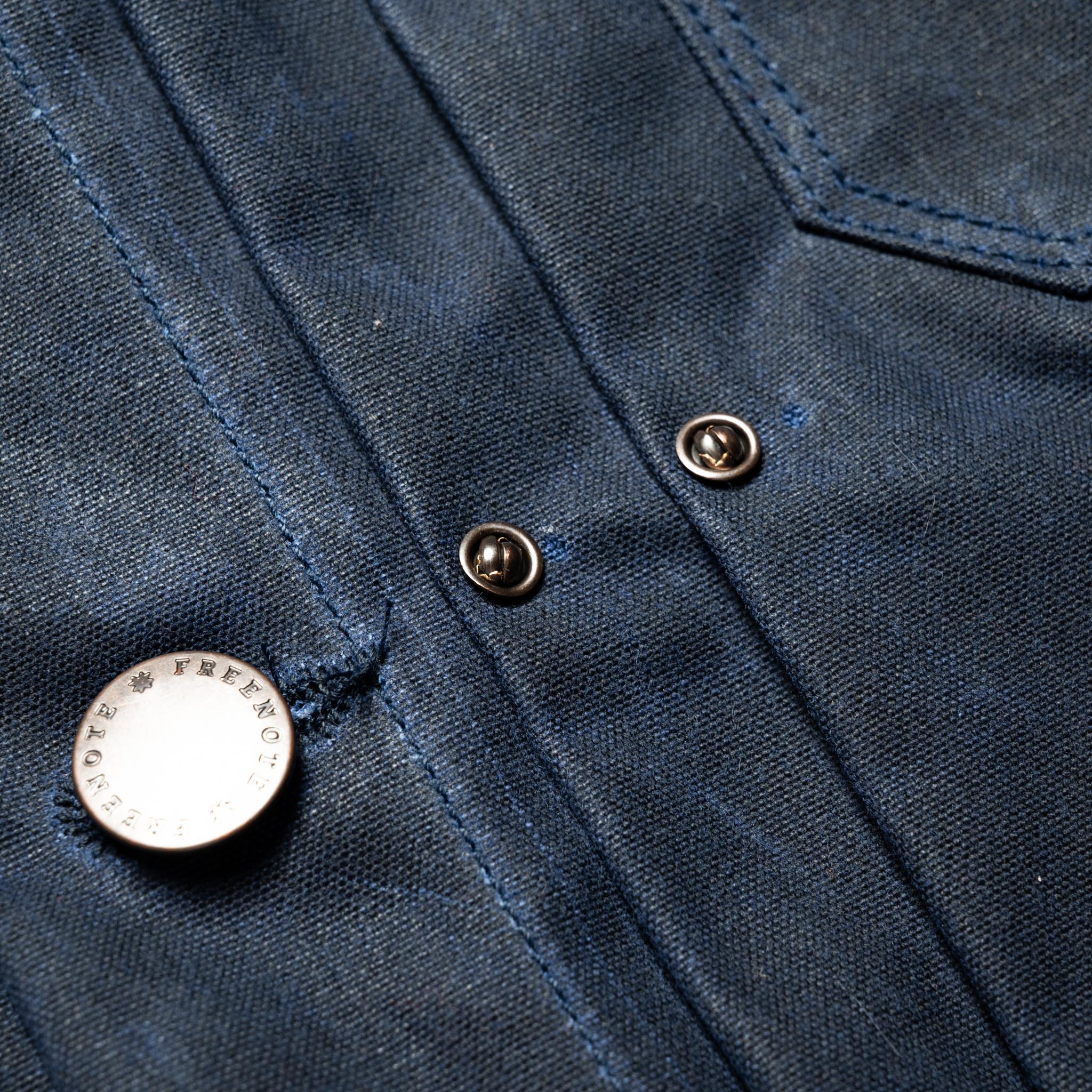 RJ-1 Riders Jacket Waxed Canvas - Navy (Navy Lining) - Image 6