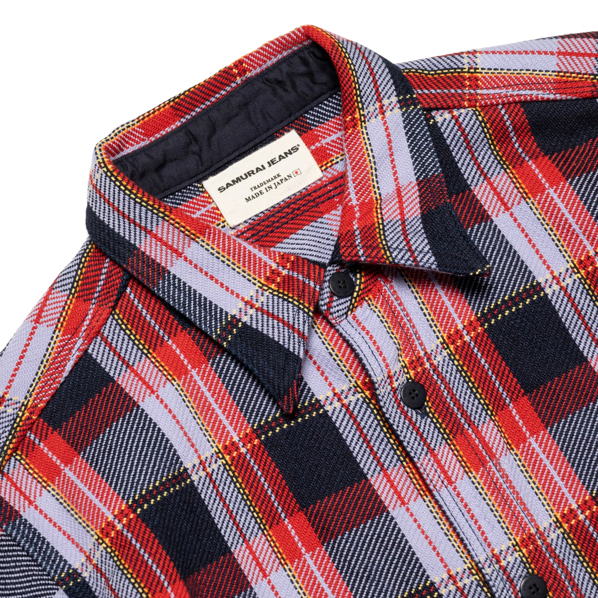 SIN25-01W Heavy Indigo Flannel Purple - Image 3