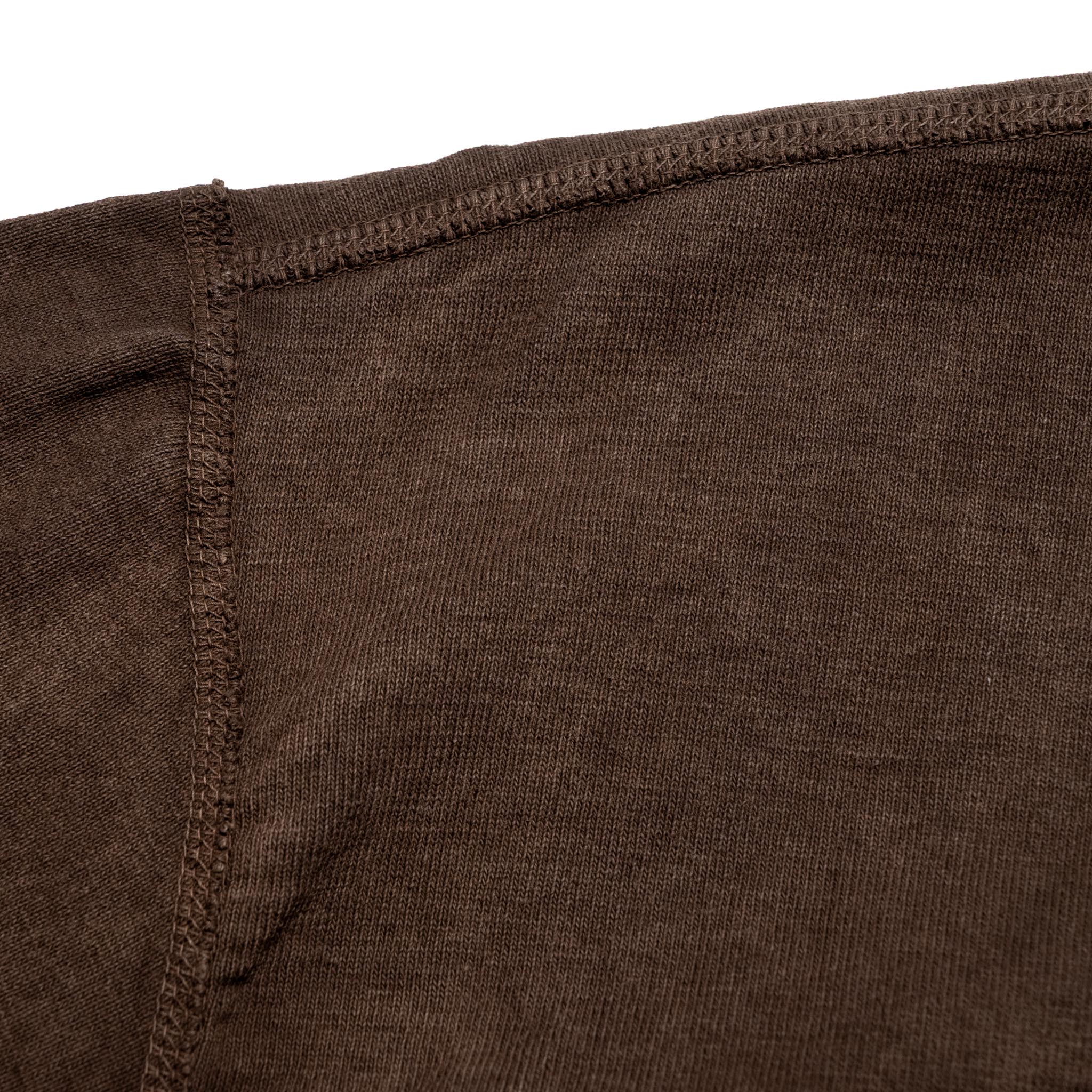 8198 Amami Oshima Mud-Dyed Loopwheeled T-Shirt - Dark Brown - Image 7